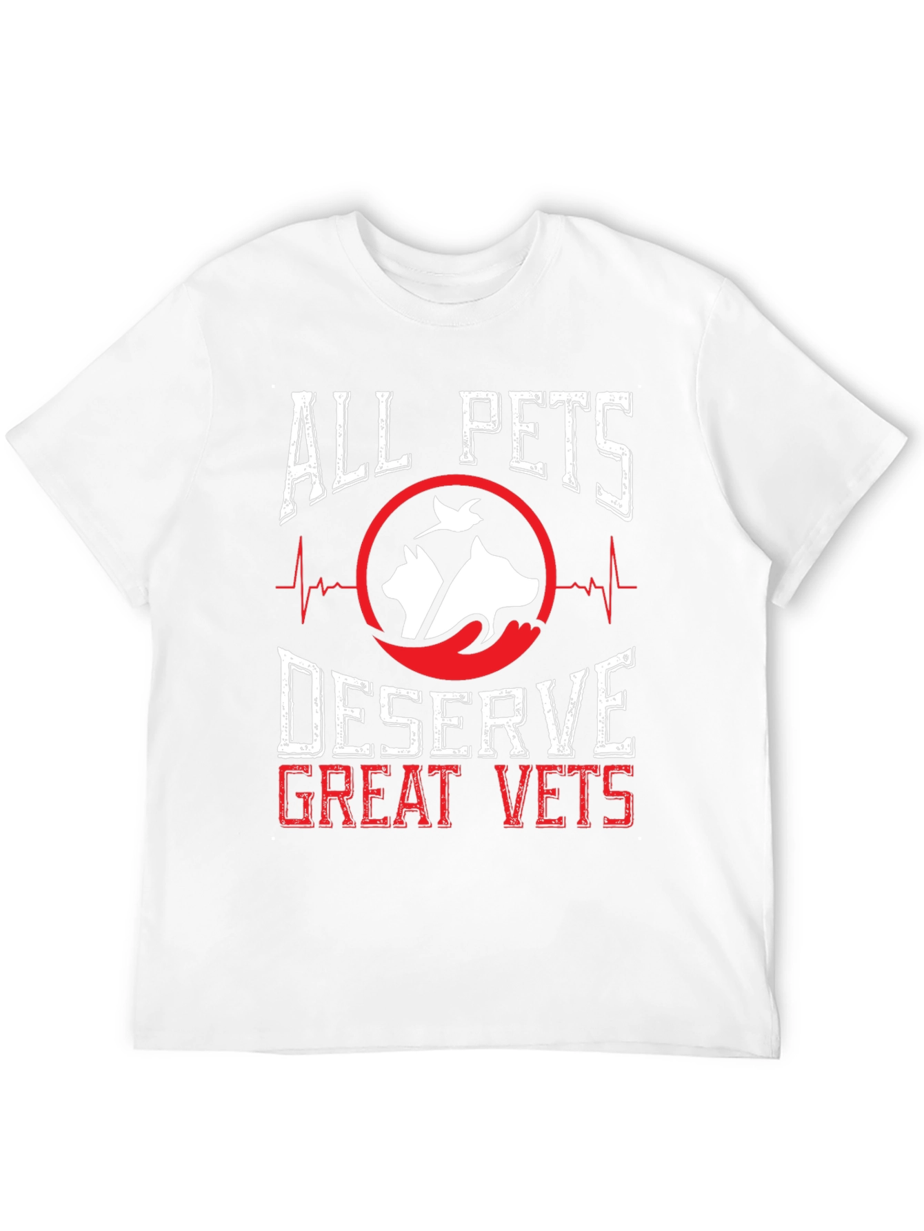 Black All Pets Deserve Great Vets T-Shirt view 12