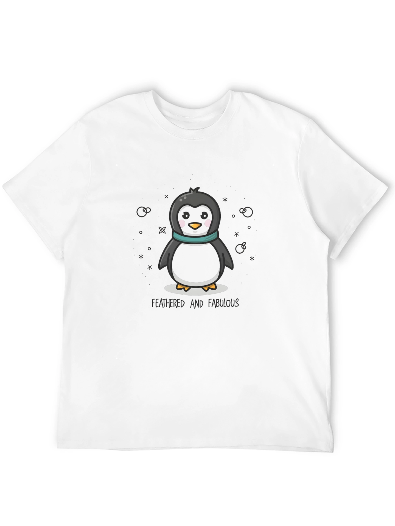 Black Cute Penguin Graphic Tee view 12