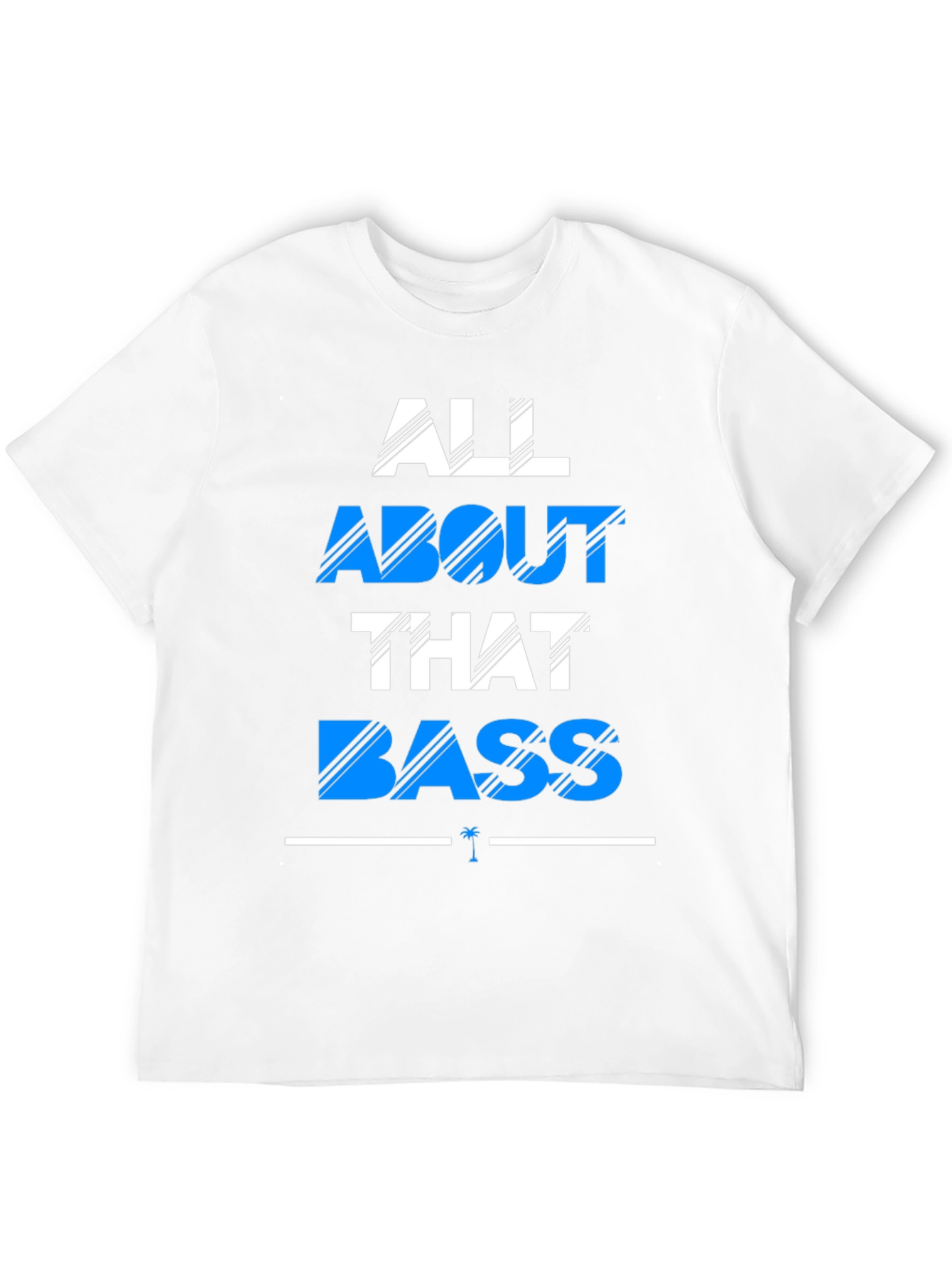 Black All About That Bass Graphic Tee - Black Cotton T-Shirt view 12