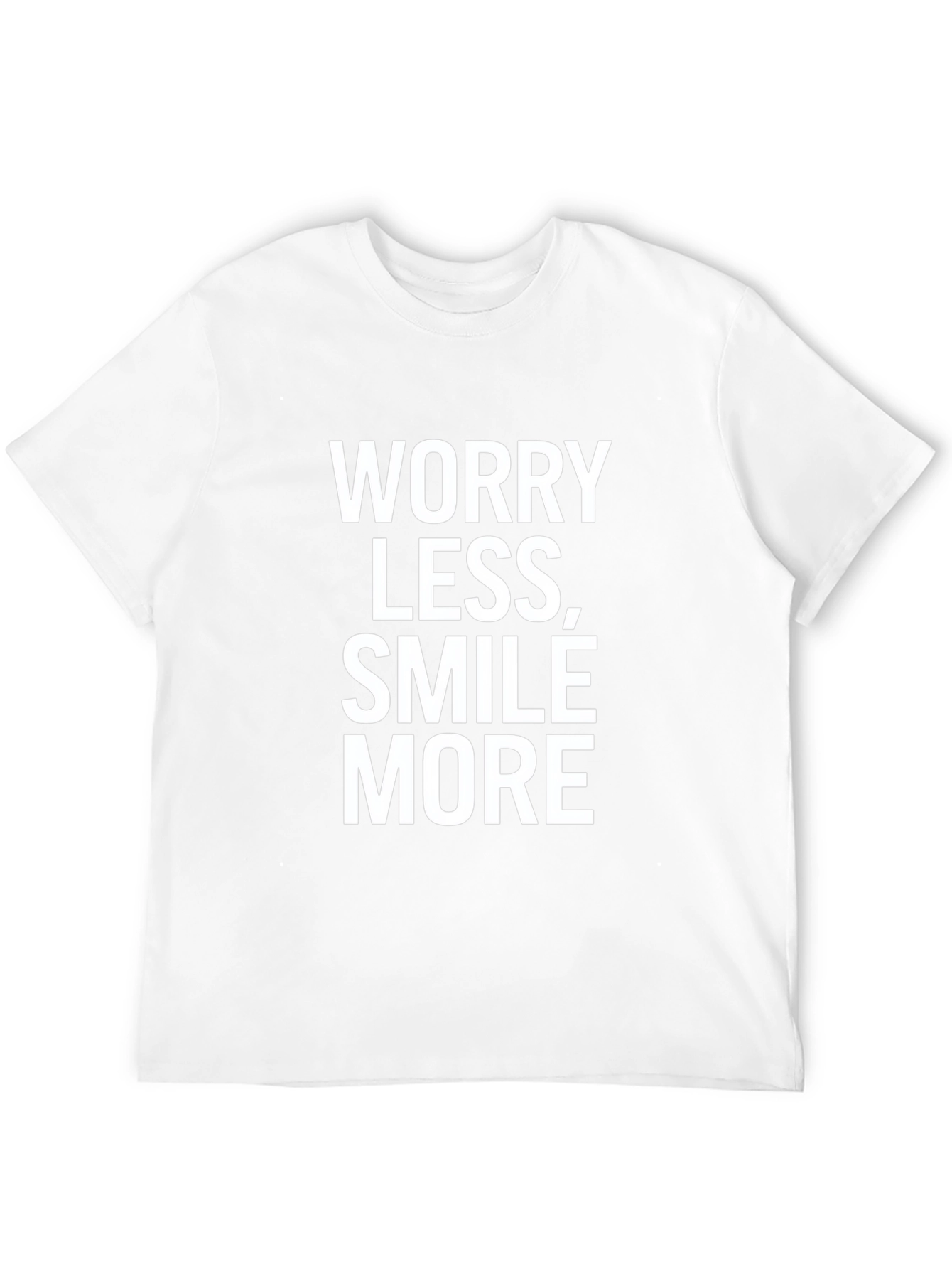 Black Worry Less Smile More Graphic Tee - Black view 12