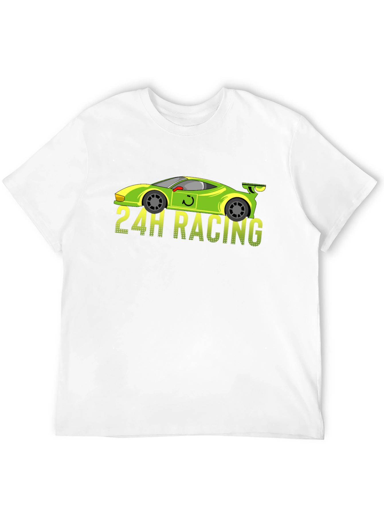 Black 24H Racing Car Graphic Black T-Shirt view 12