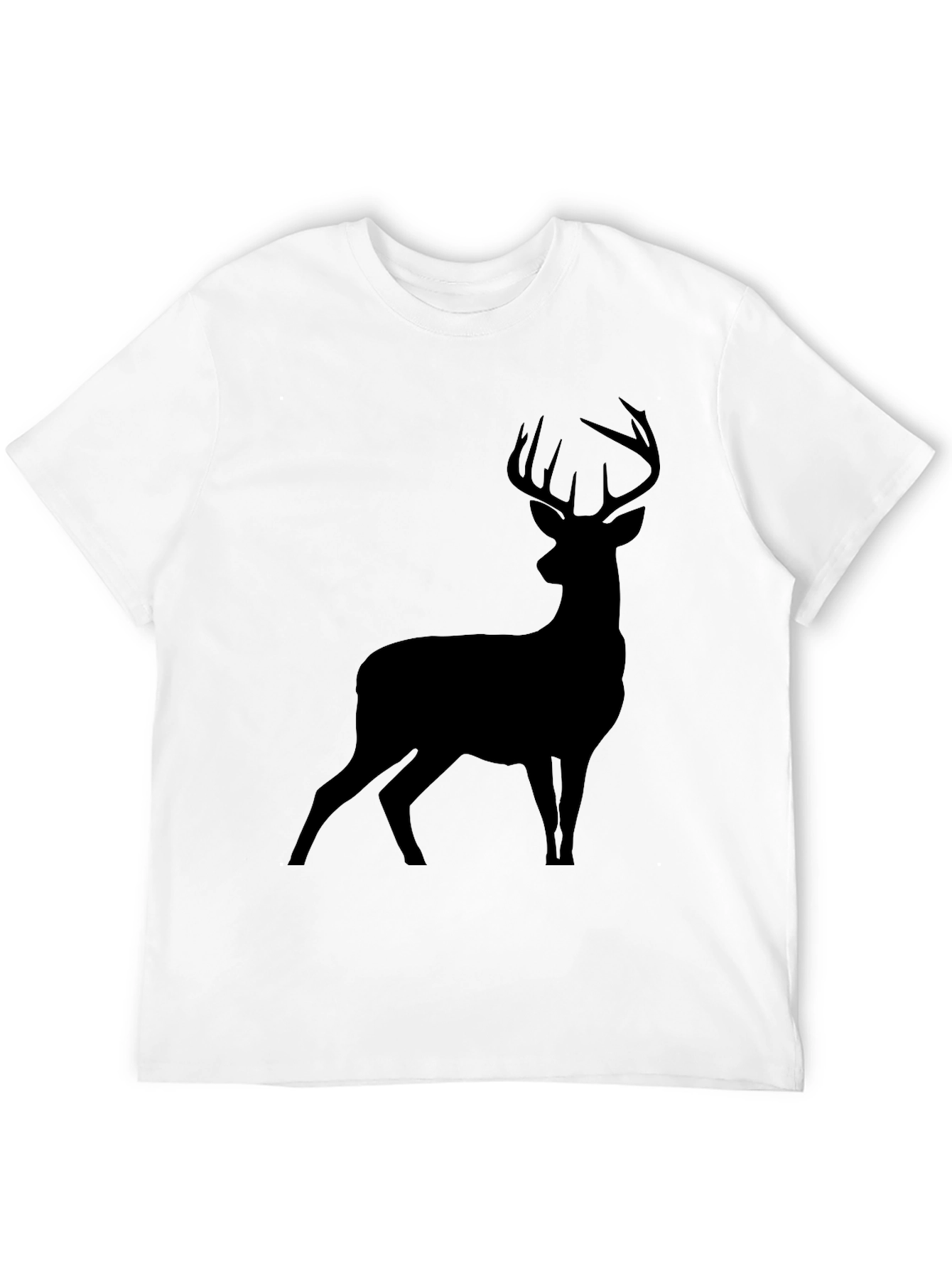 Black Black Deer Silhouette Graphic T-Shirt view 12