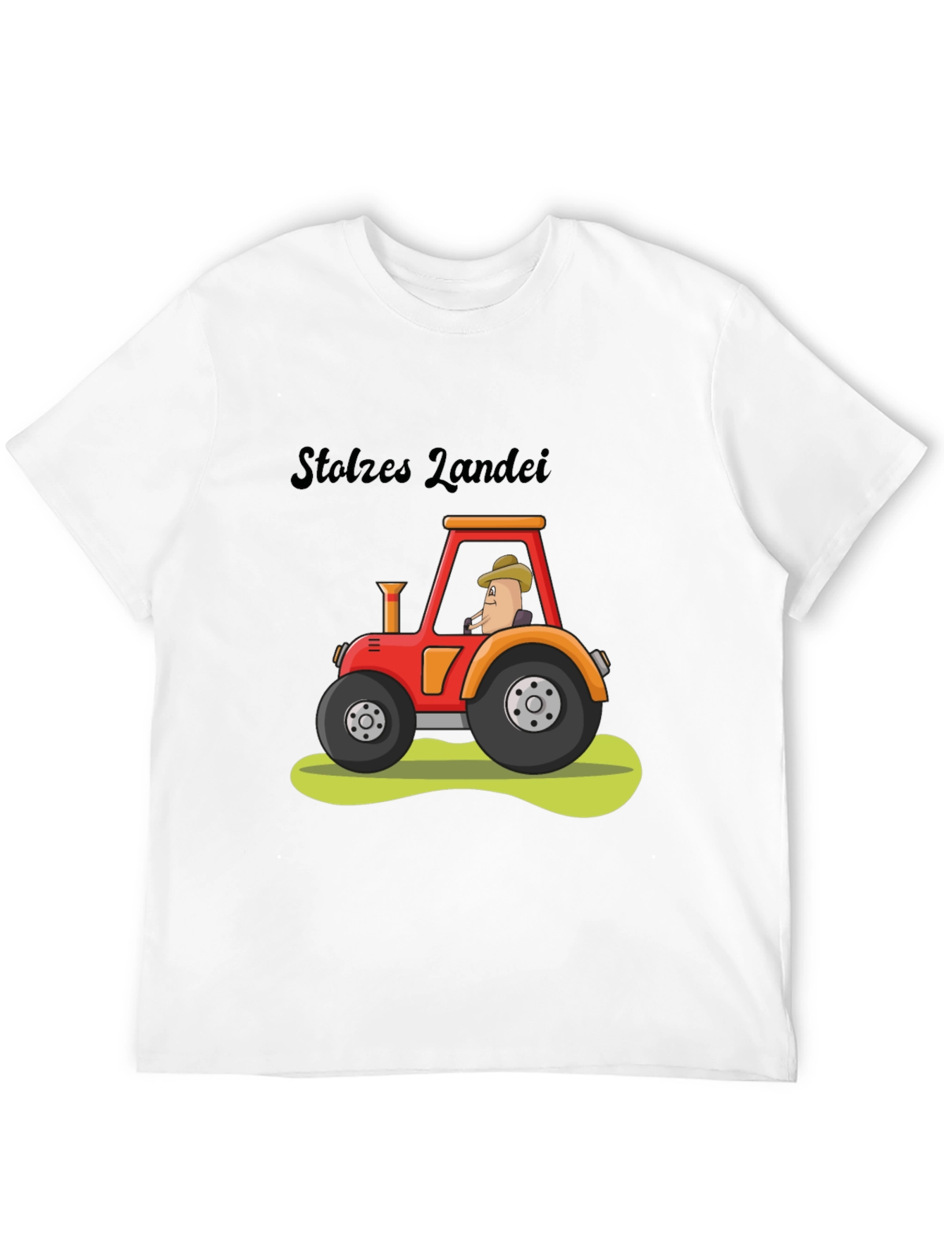 Black Stolzes Landei Tractor Graphic Tee view 12