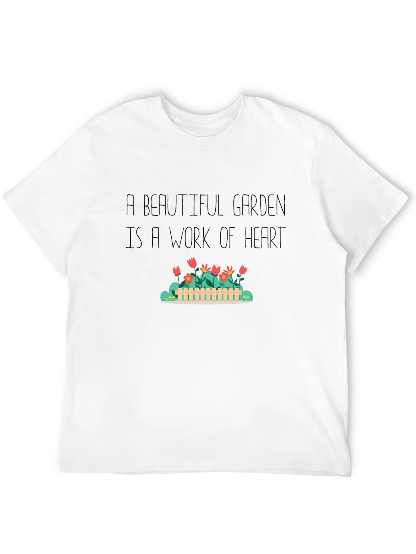 Black Garden Heart T-Shirt - Black view 12