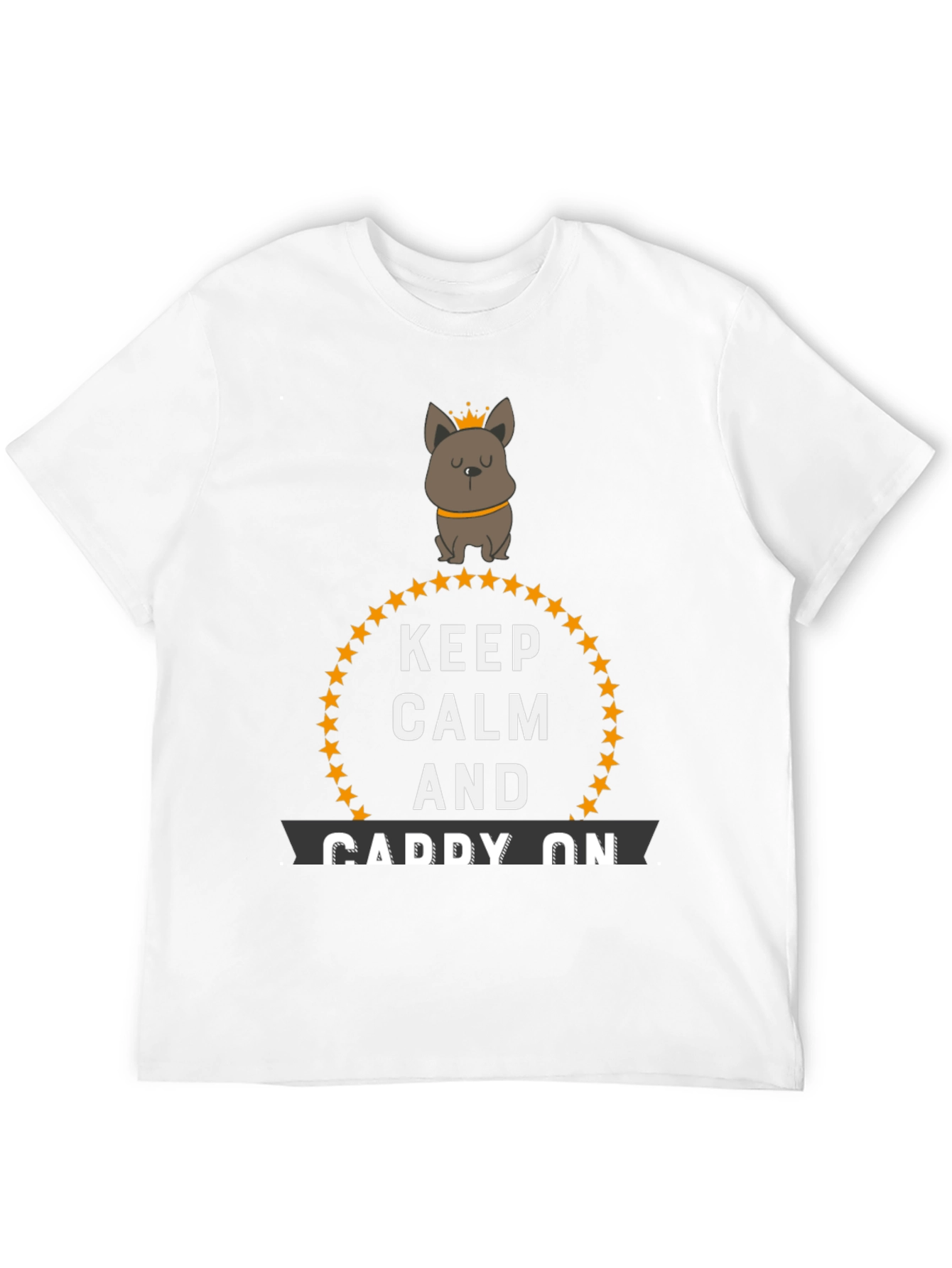 Black Keep Calm and Caddy On Novelty T-Shirt view 12