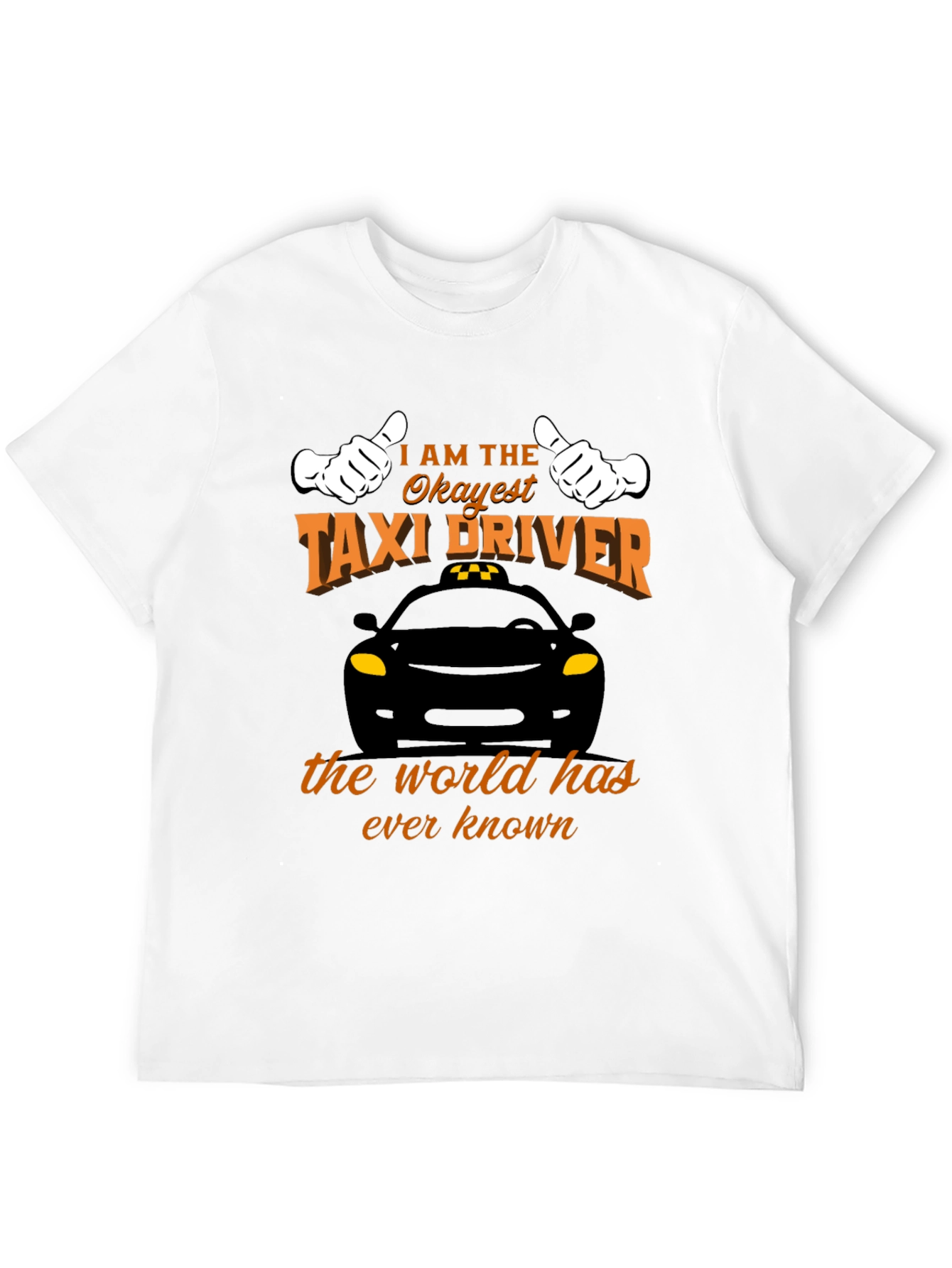 Black Okayest Taxi Driver T-Shirt - Funny Car Humor Tee view 12