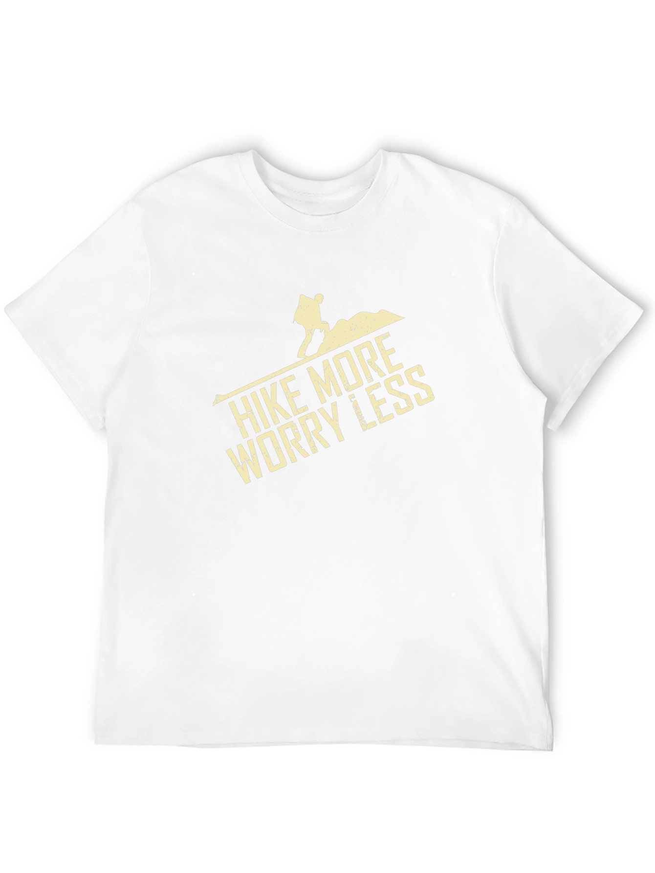 Black Hike More Worry Less T-Shirt, Outdoor Adventure view 12