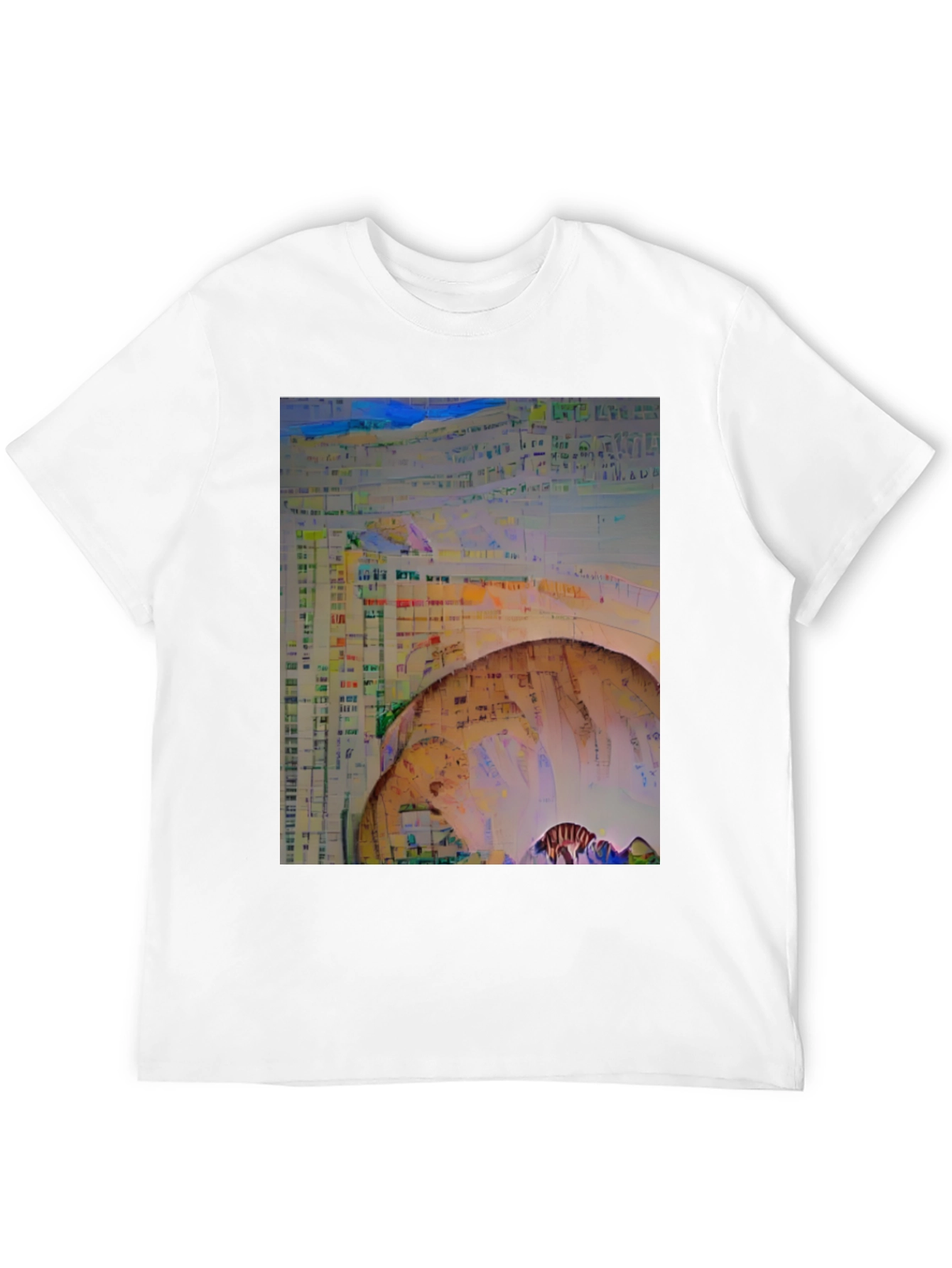 Black Abstract Art Black T-Shirt view 12