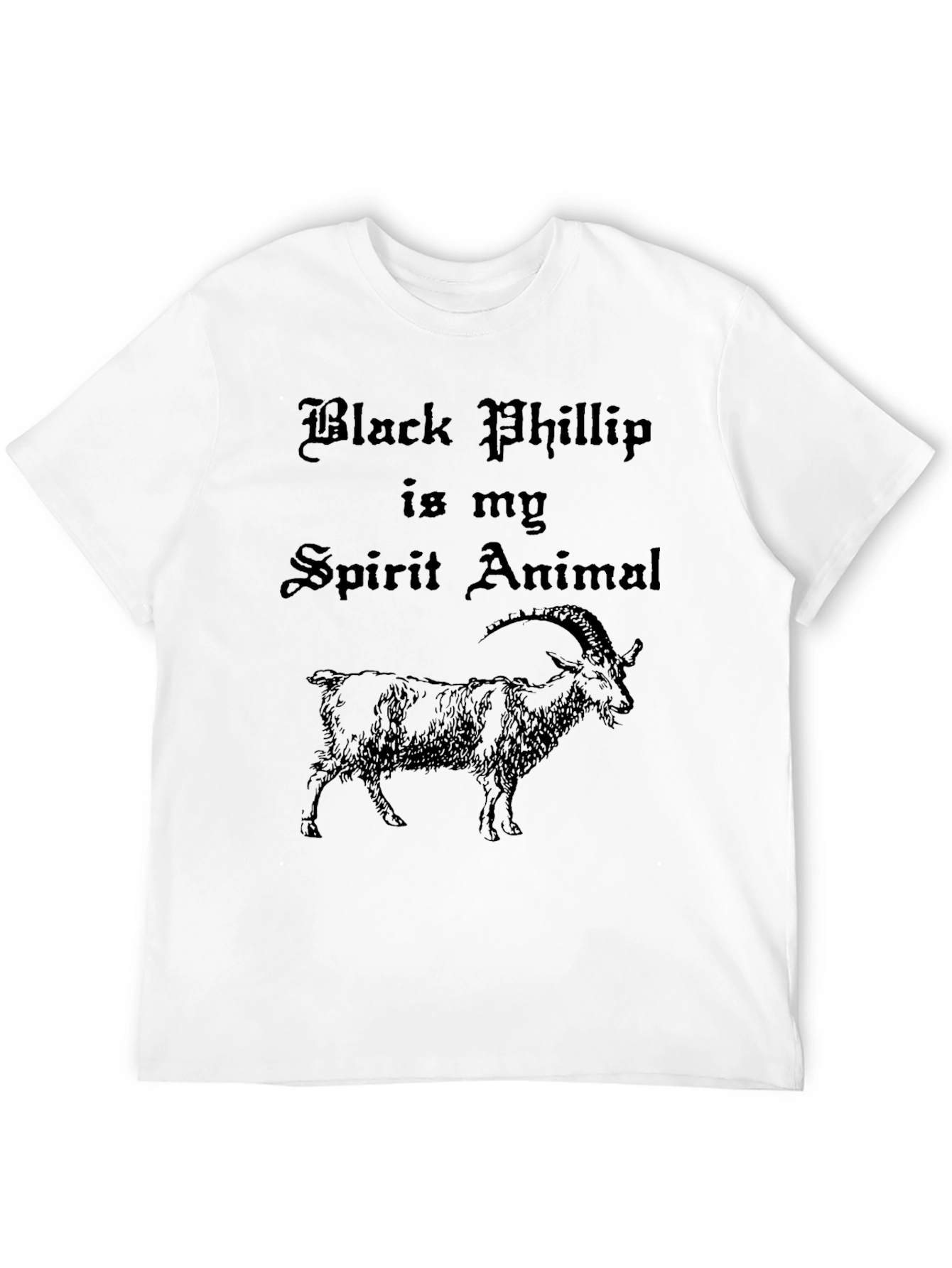Black Black Phillip Spirit Animal Graphic T-Shirt view 12