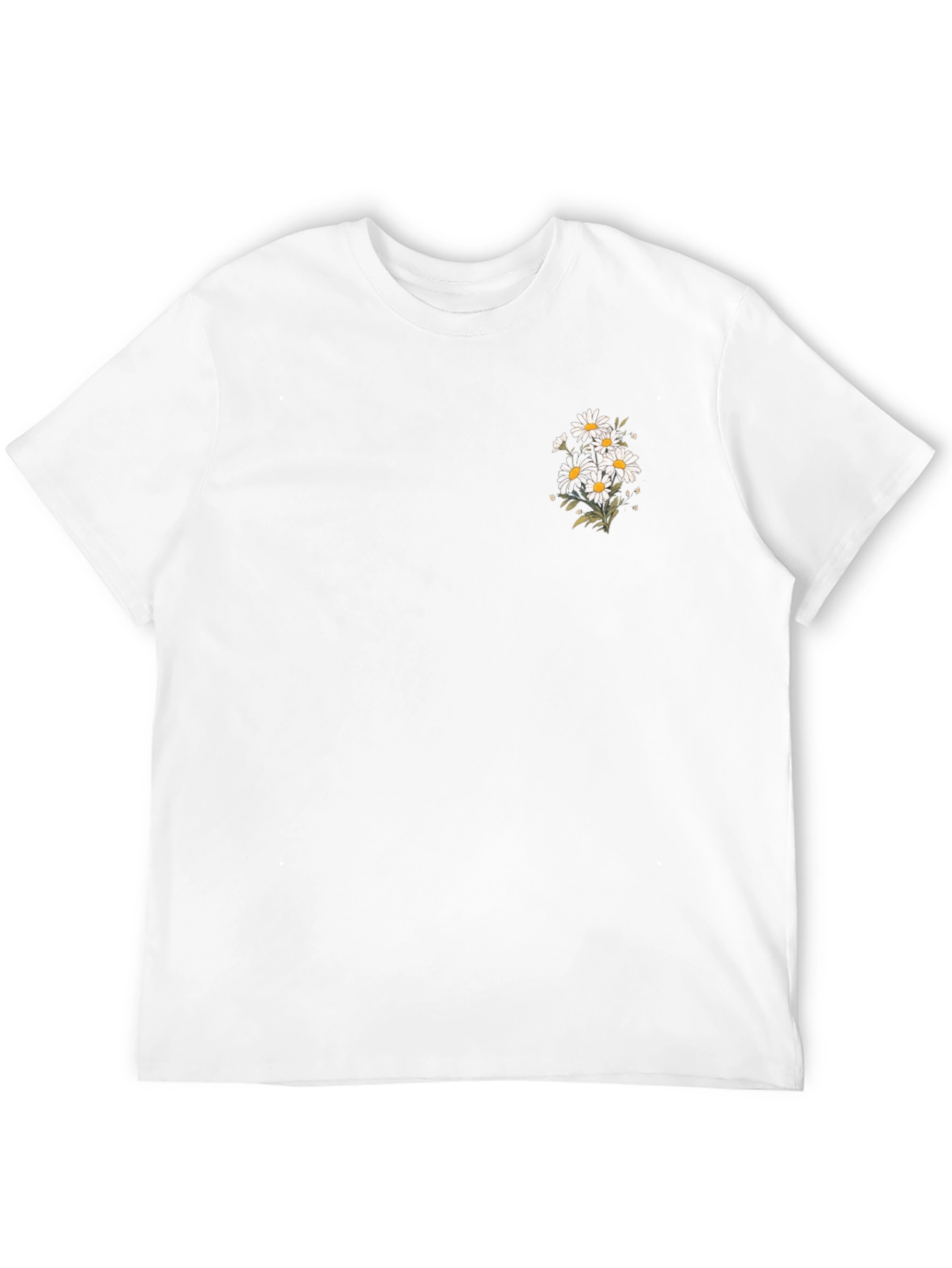 Black Black T-Shirt with Daisy Graphic view 12