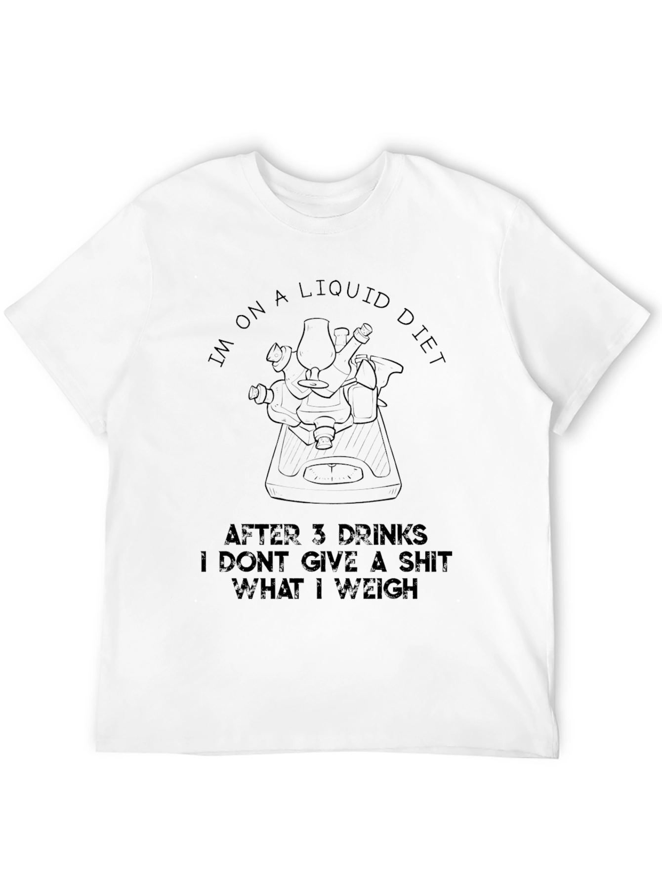 Black Liquid Diet T-Shirt - Funny Drinking Shirt view 12