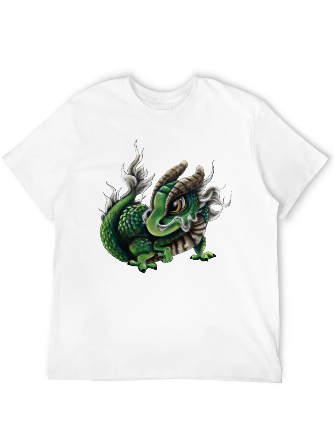 Black Dragon Graphic Tee - Black Cotton Blend view 12