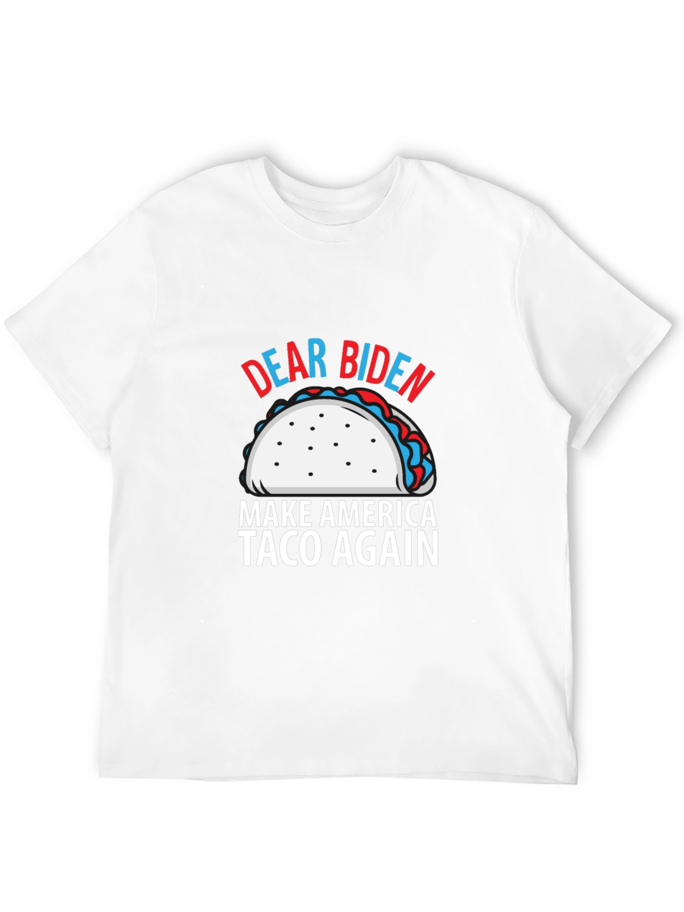 Black Dear Biden Make America Taco Again T-Shirt view 12