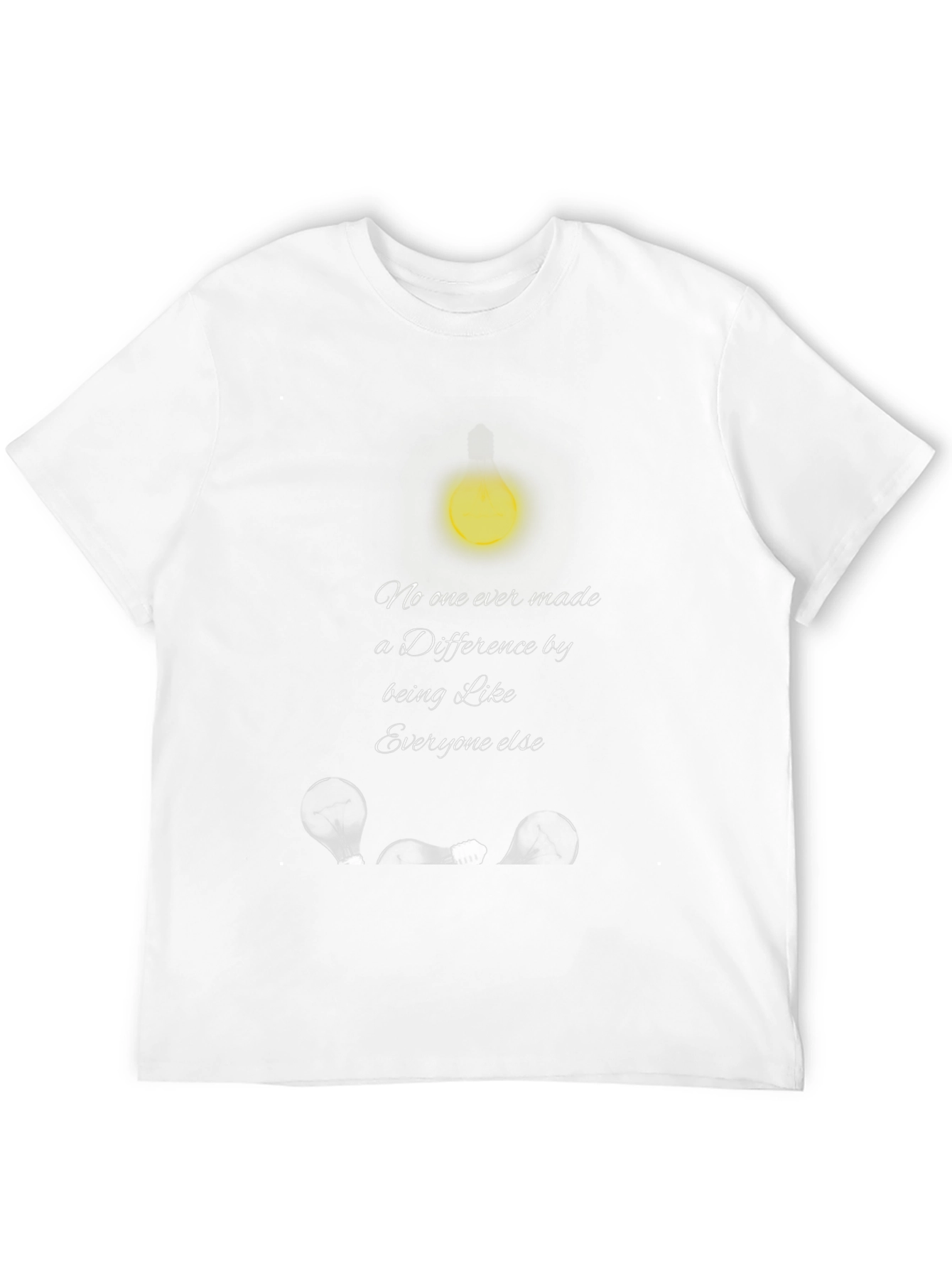Black Inspirational T-Shirt: Be the Light, Be Different view 12