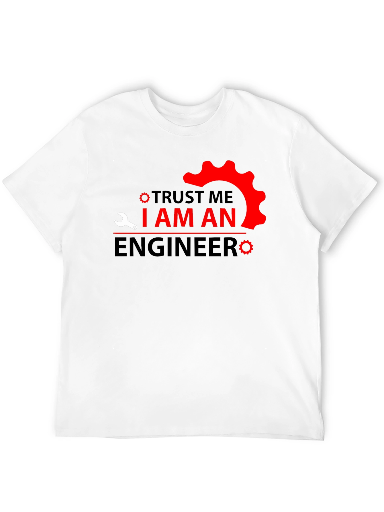 Black Trust Me I am An Engineer T-Shirt - Black view 12