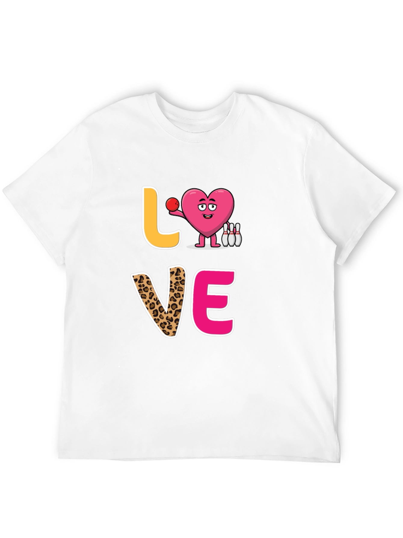 Black Love Bowling Graphic T-Shirt view 12