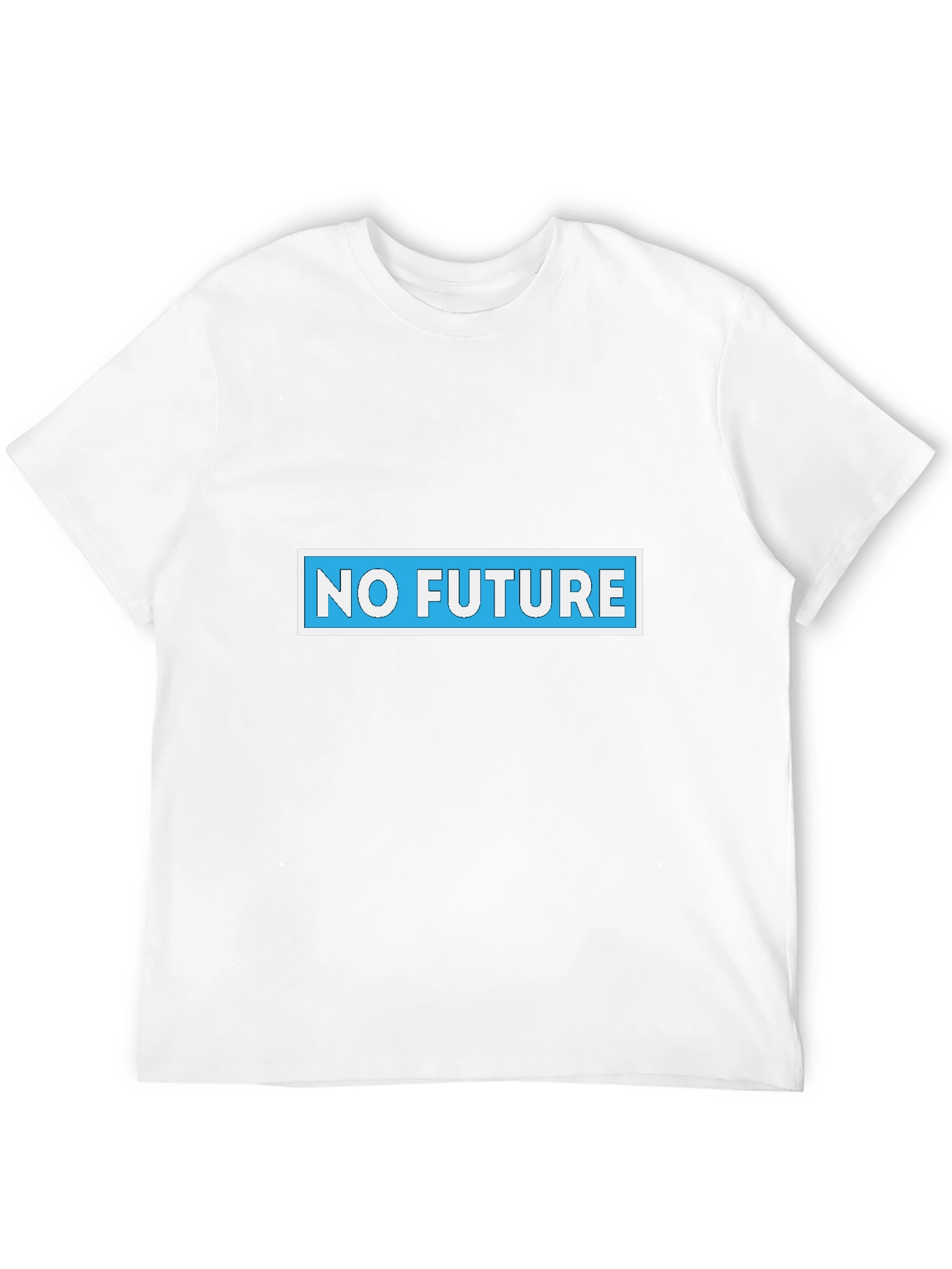 Black No Future Graphic Tee - Black Cotton Blend view 12