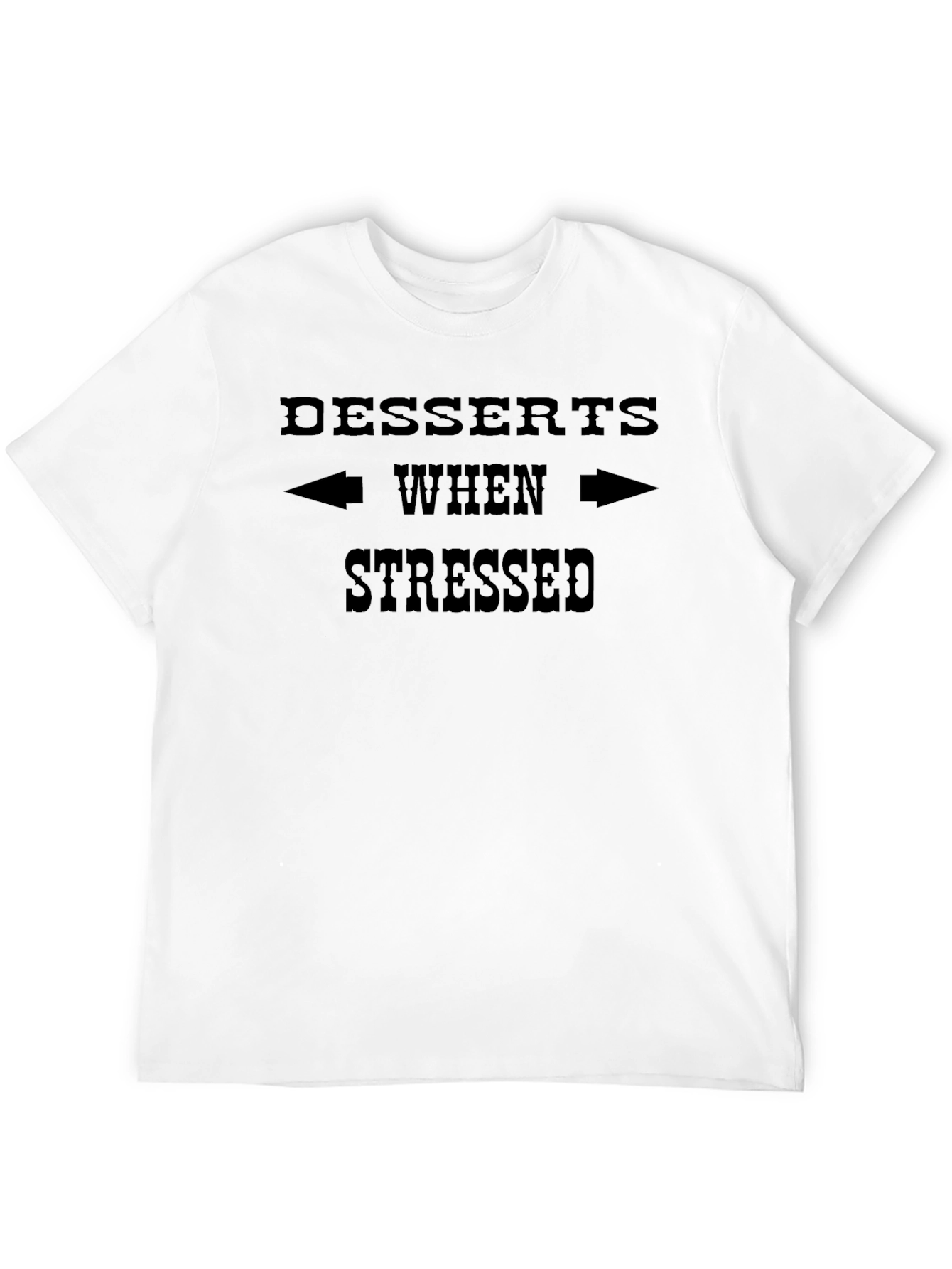 Black Desserts When Stressed T-Shirt view 12