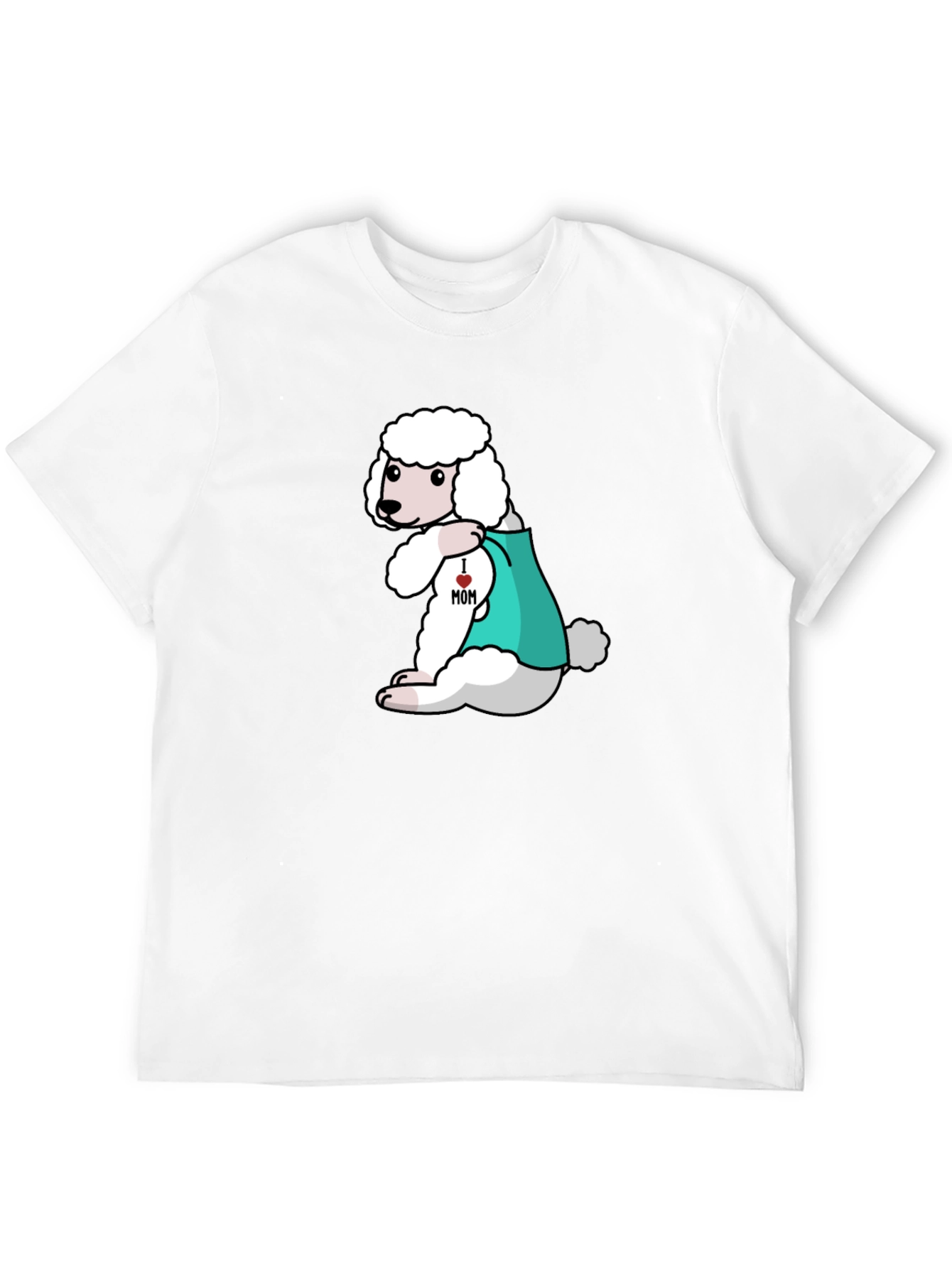 Black Poodle Mom Tattoo Graphic Tee view 12