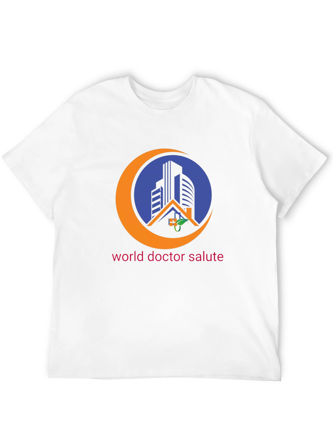 Black World Doctor Salute Black T-Shirt view 12
