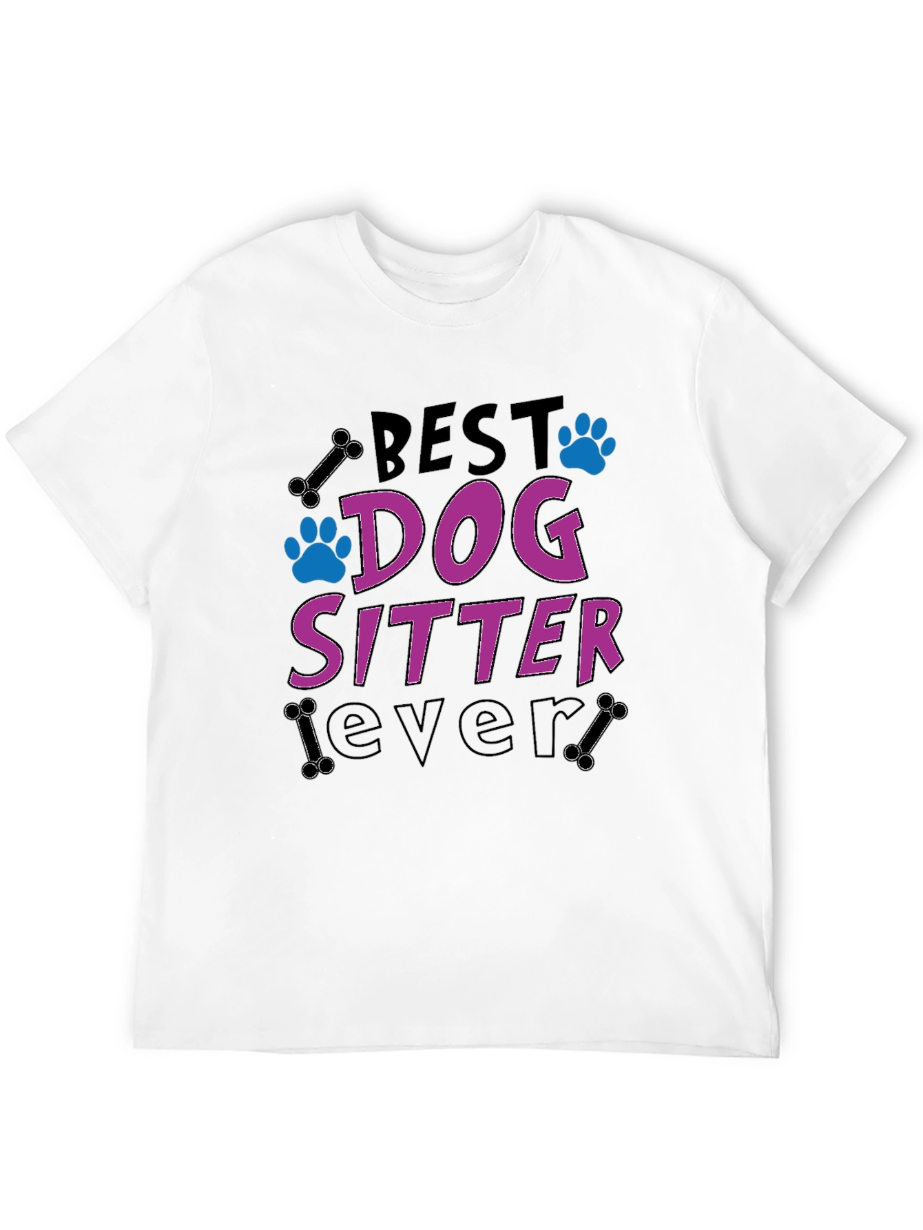 Black Best Dog Sitter Ever T-Shirt view 12