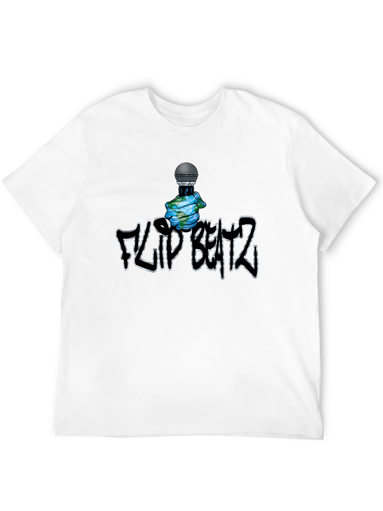 Black Flip Beatz Graphic T-Shirt - Music Inspired Tee view 12