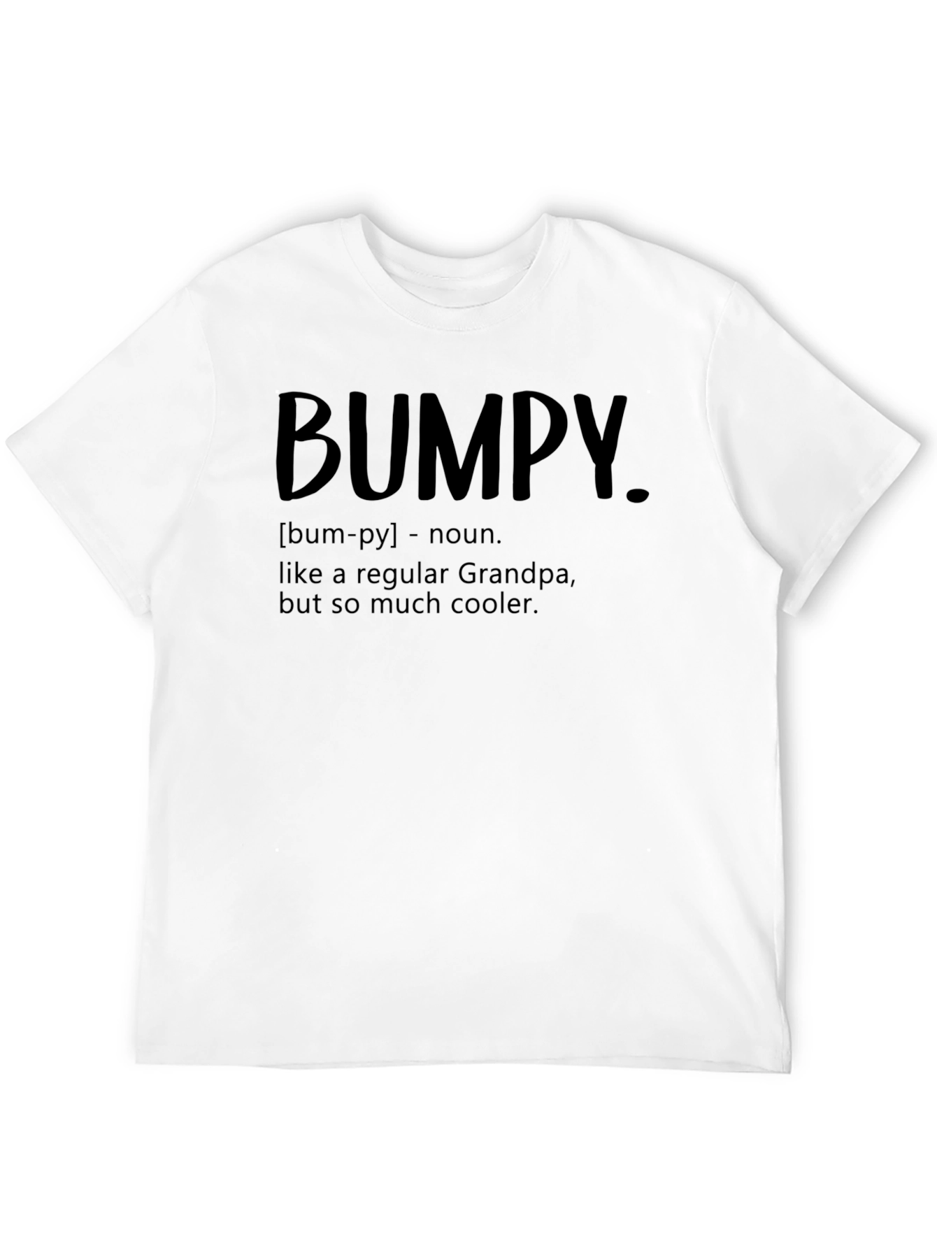 Black Bumpy Grandpa Definition T-Shirt view 12