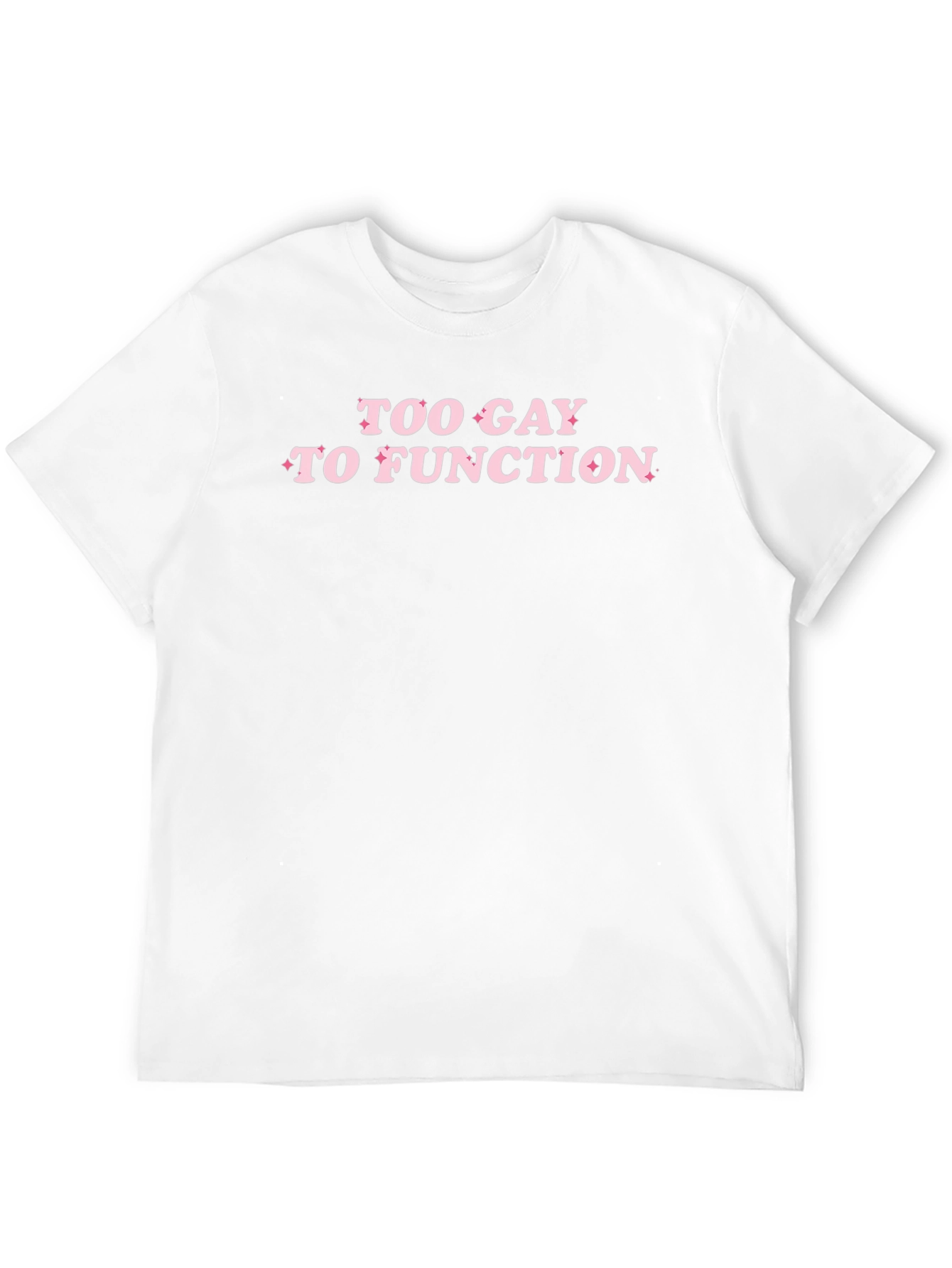 Black Too Gay to Function Black T-Shirt view 12