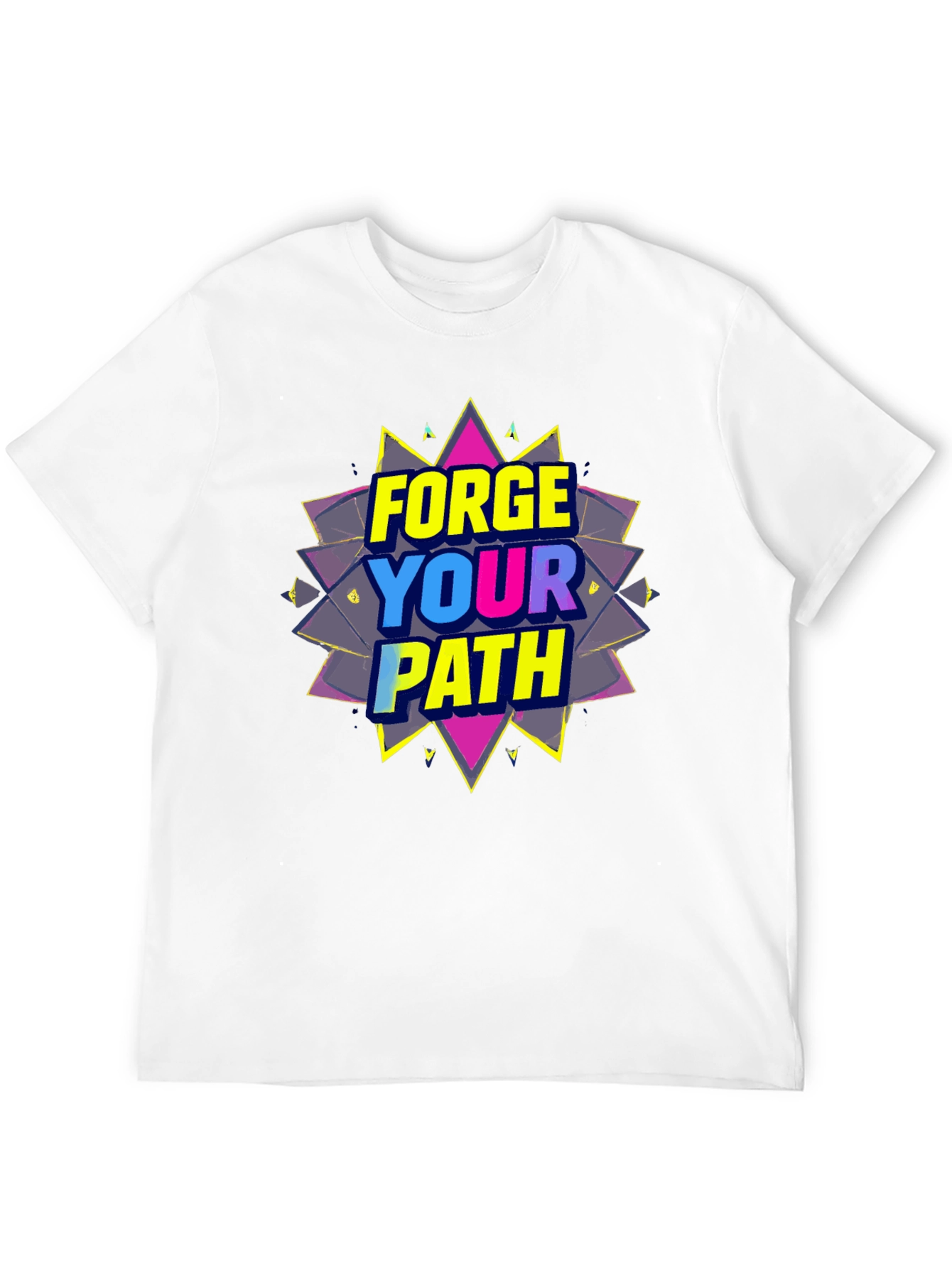 Black Forge Your Path Black Graphic T-Shirt view 12