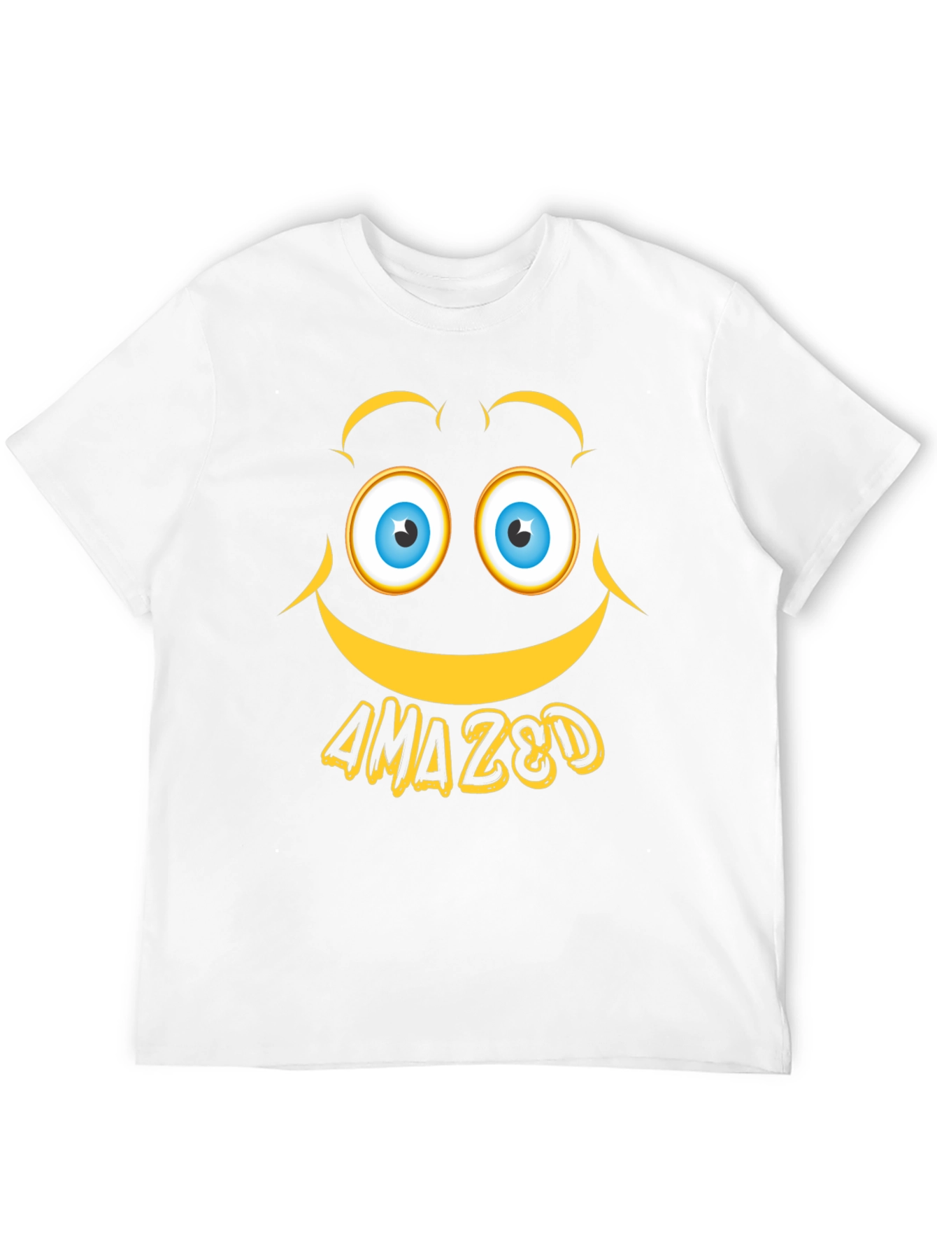 Black Amazed Graphic Tee - Expressive Emoji Design view 12