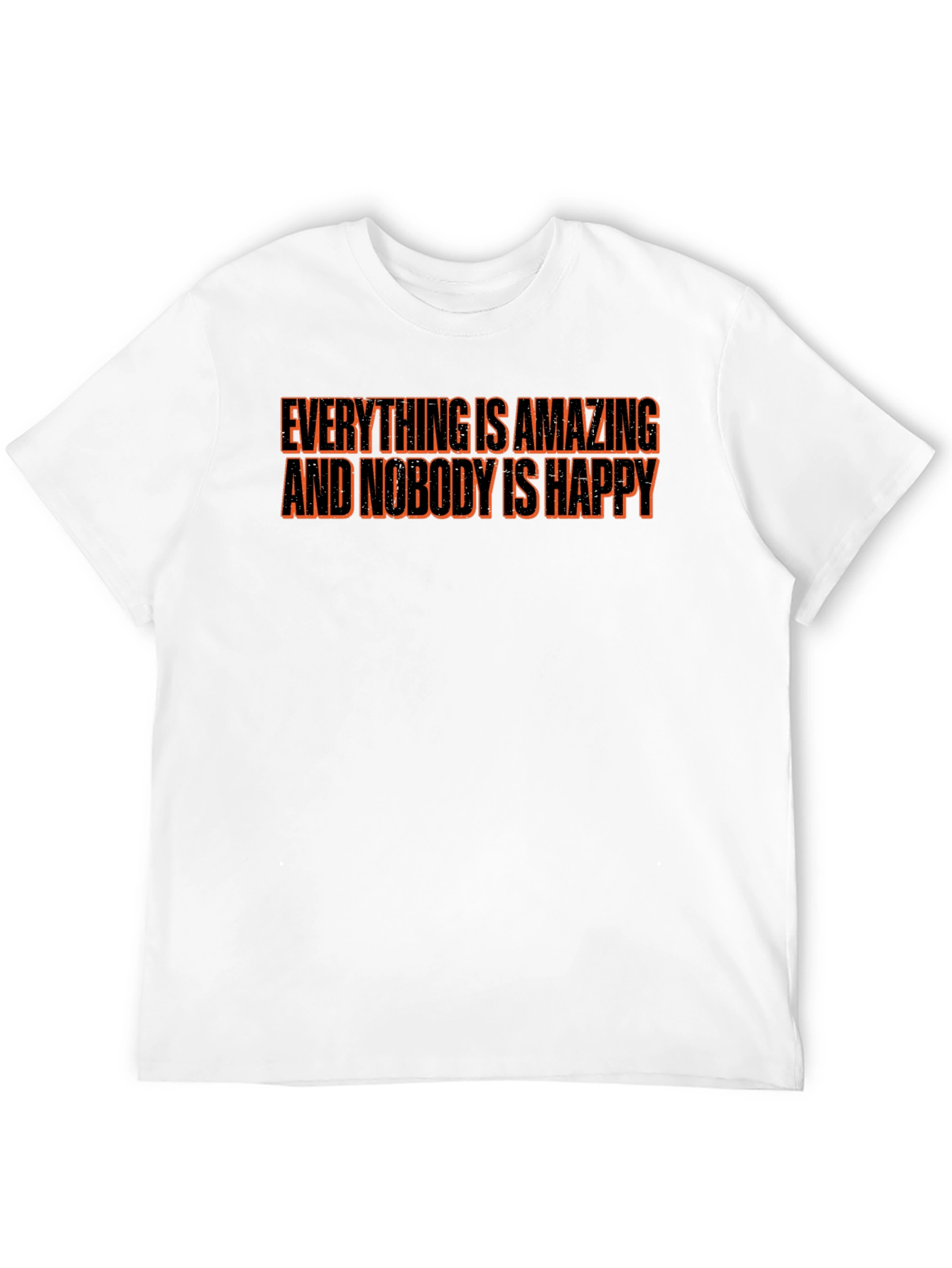 Black Everything is Amazing T-Shirt - Black Crew Neck Tee view 12