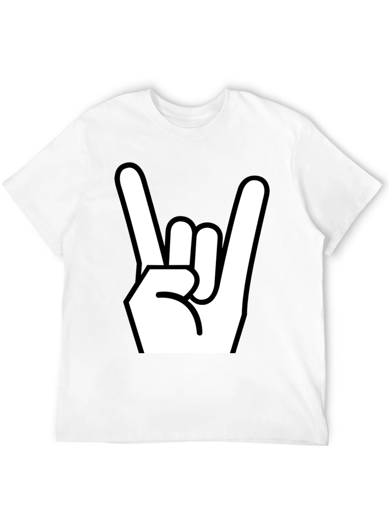 Black Rock On! Graphic Print Black T-Shirt view 12