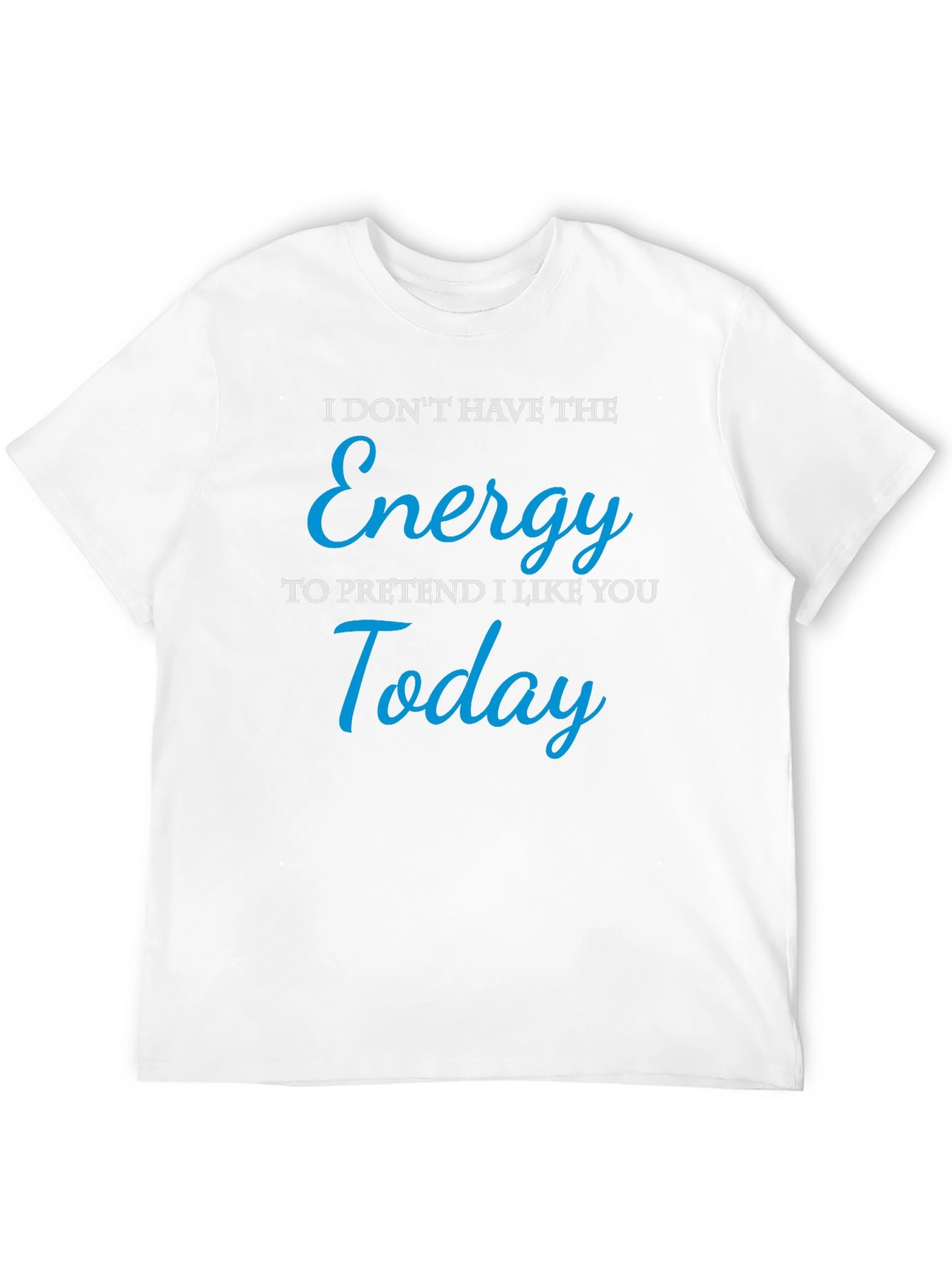 Black Funny 'Energy to Pretend' Graphic Tee view 12