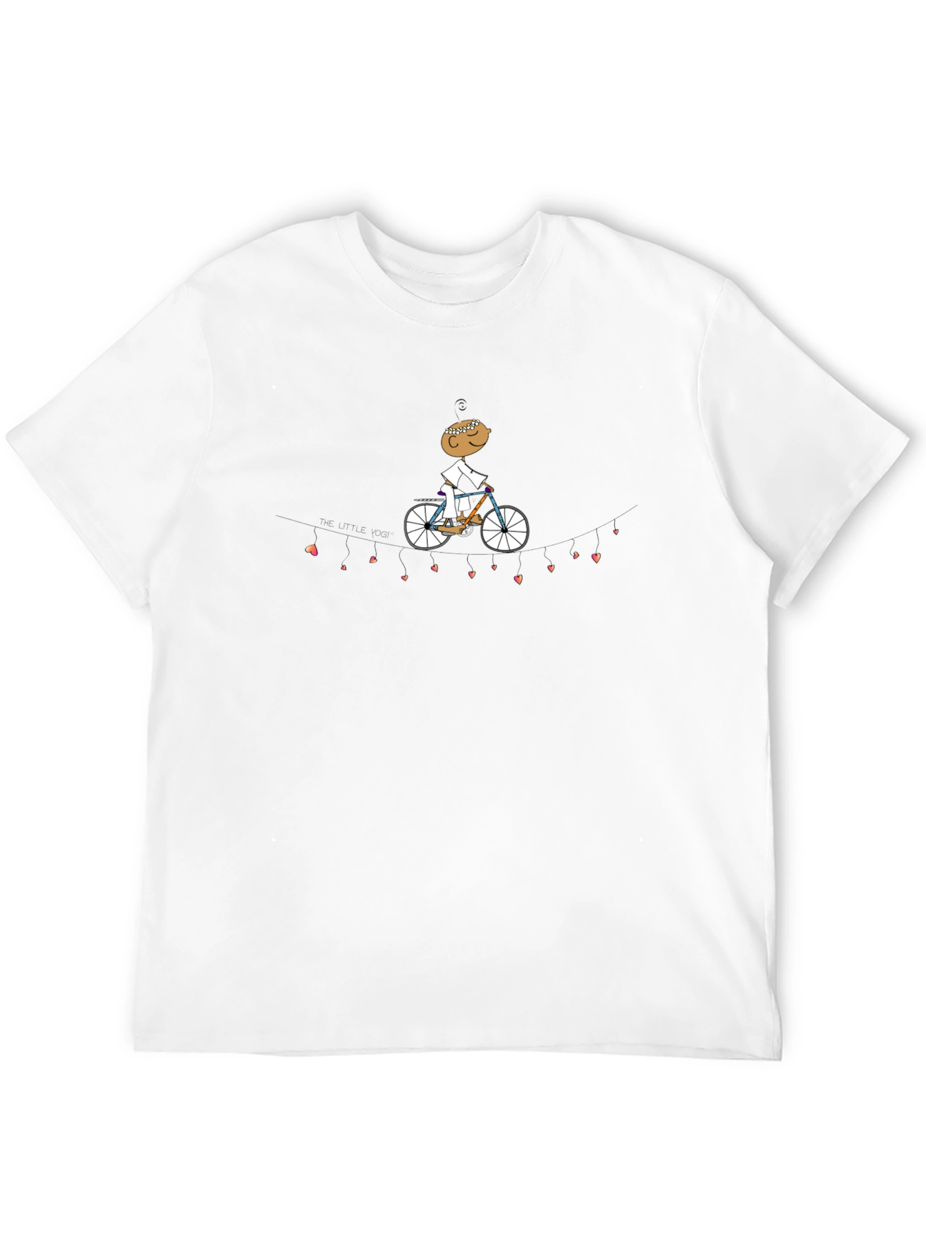 Black Heart String Cyclist Graphic Tee - Black view 12