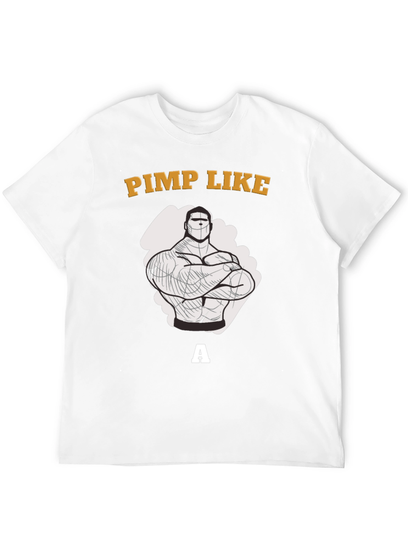 Black Pimp Like a Bodybuilder Graphic T-Shirt view 12