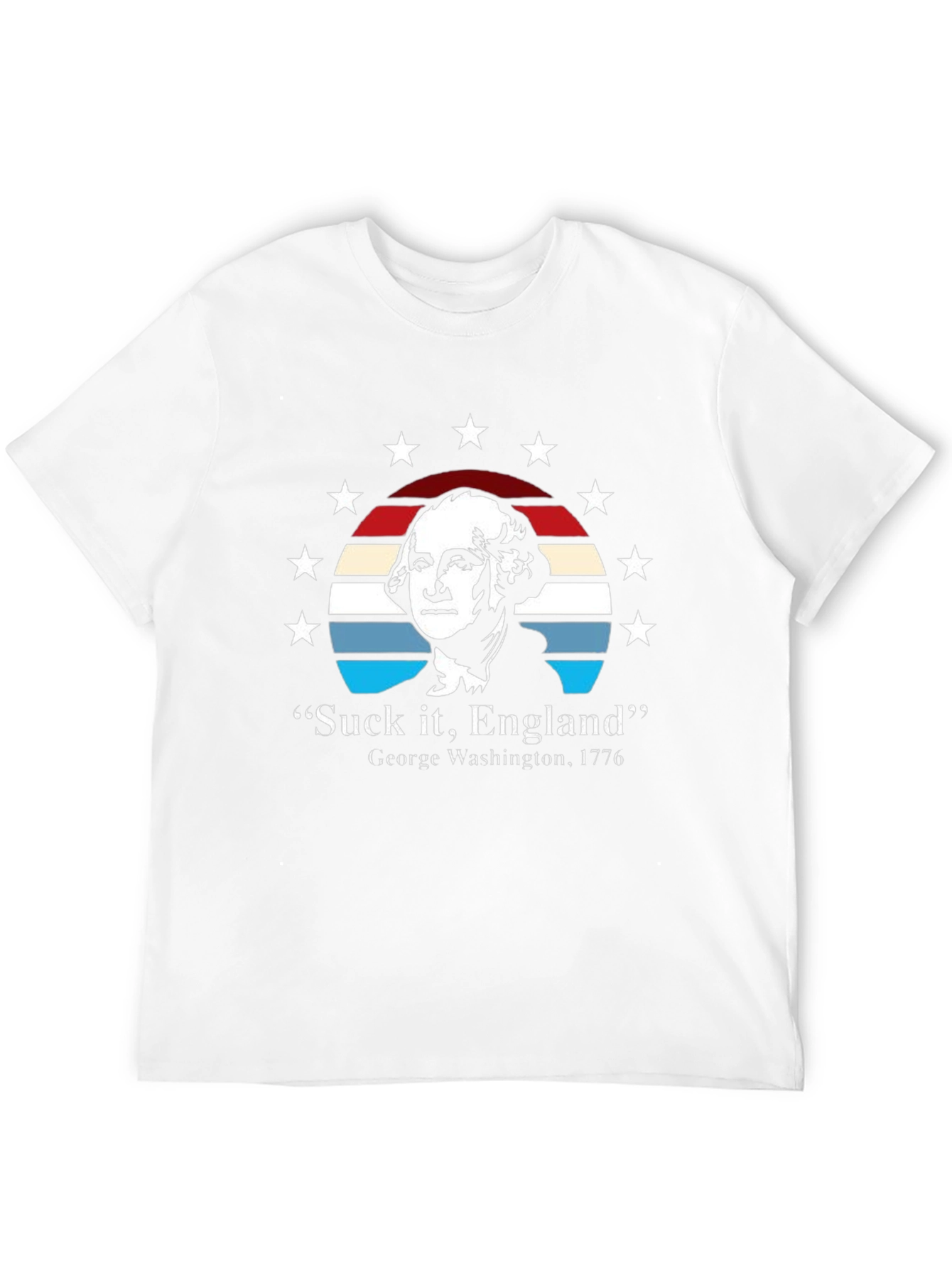 Black Suck It, England T-Shirt - George Washington 1776 view 12