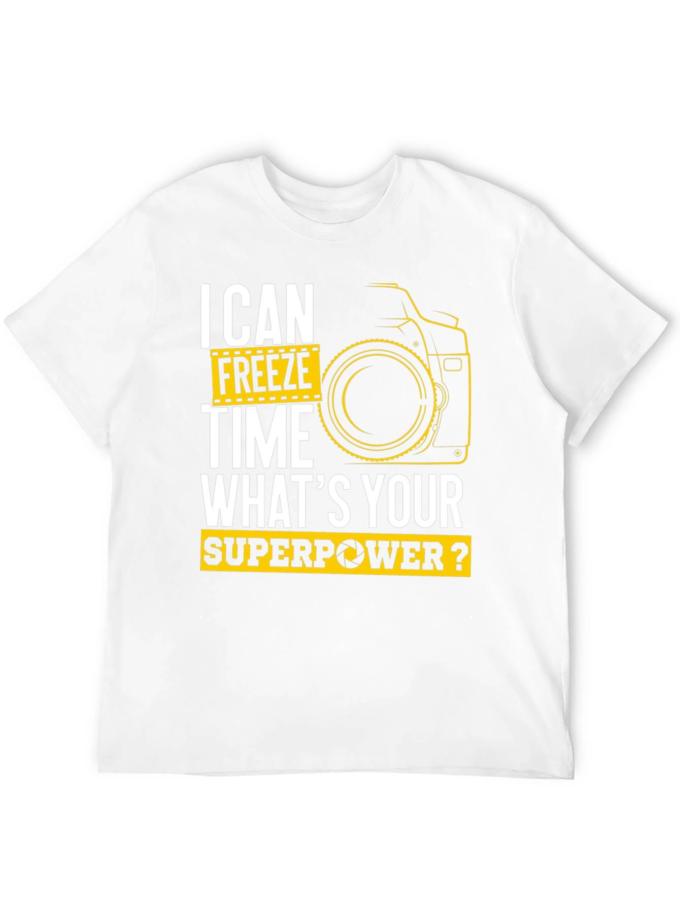 Black I Can Freeze Time Superpower Photographer Black T-Shirt view 12