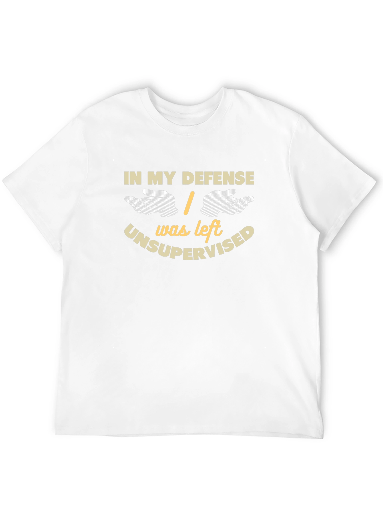 Black Funny Unsupervised Graphic T-Shirt view 12
