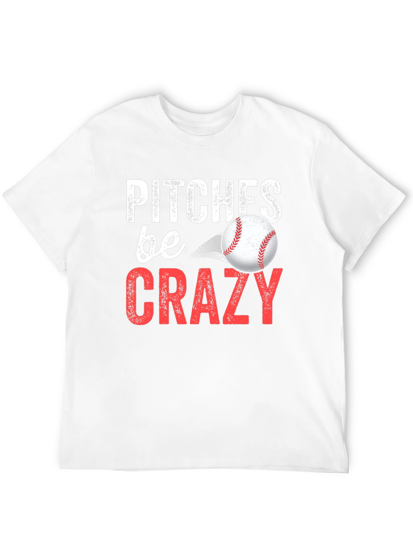 Black Pitches Be Crazy Baseball Graphic Tee view 12