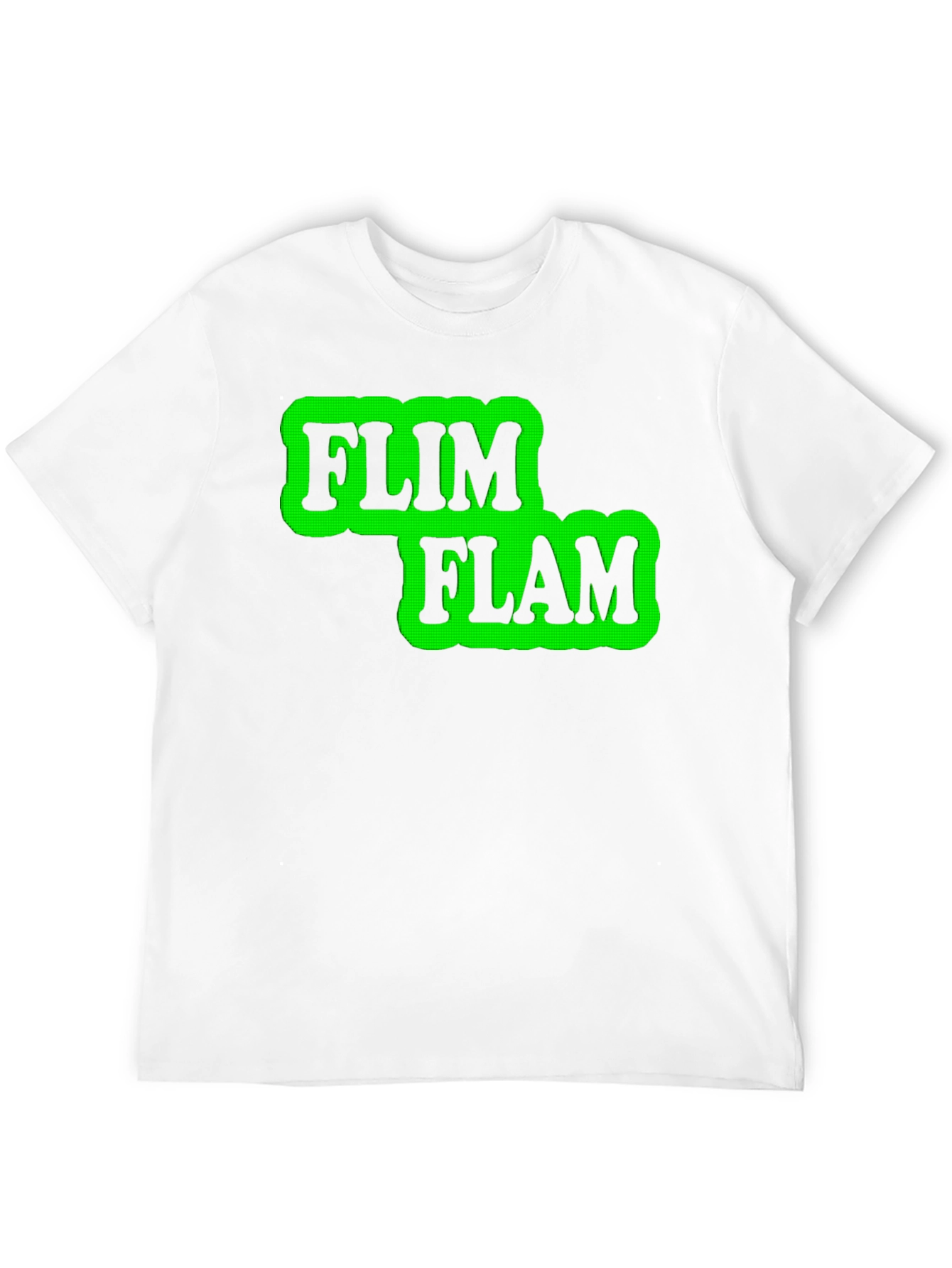 Black Flim Flam Graphic T-Shirt - Novelty Design Tee view 12