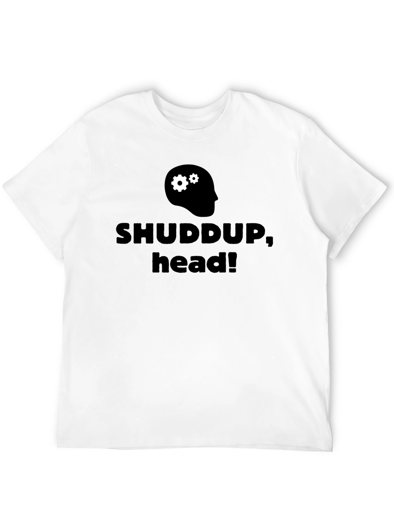 Black Shuddup Head Graphic T-Shirt view 12