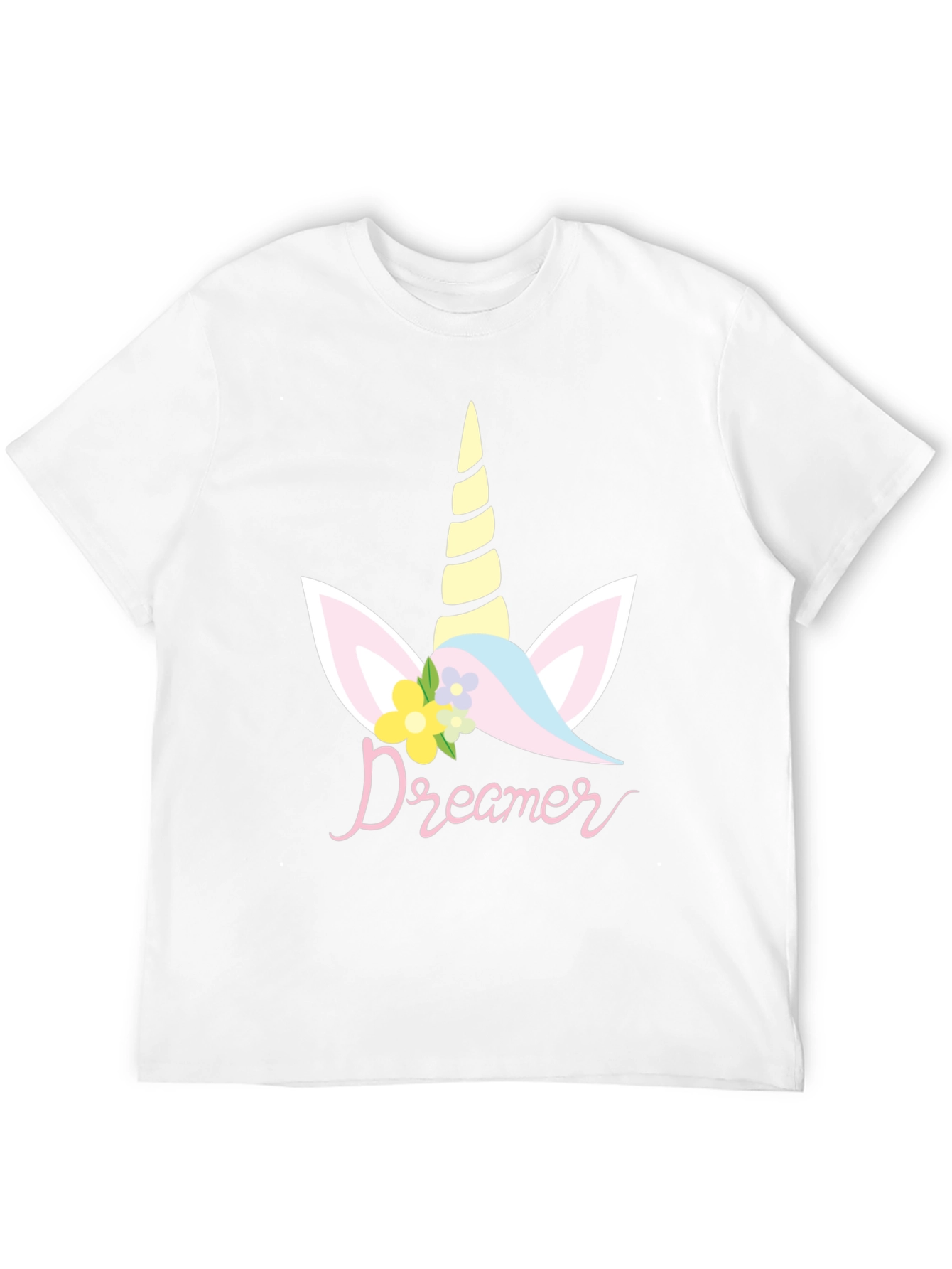 Dreamer Unicorn Graphic T-Shirt - Black - 12