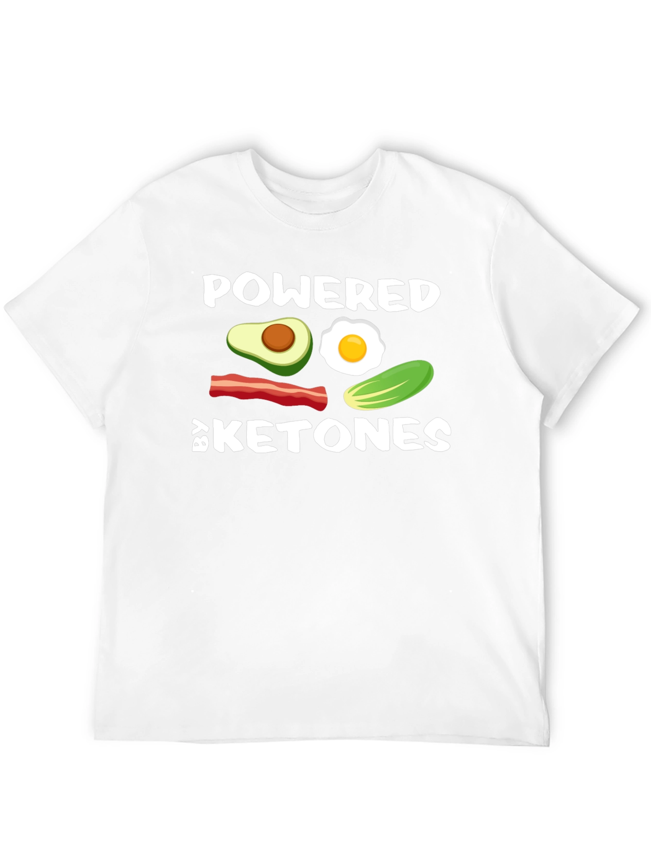 Black Powered By Ketones Black T-Shirt view 12