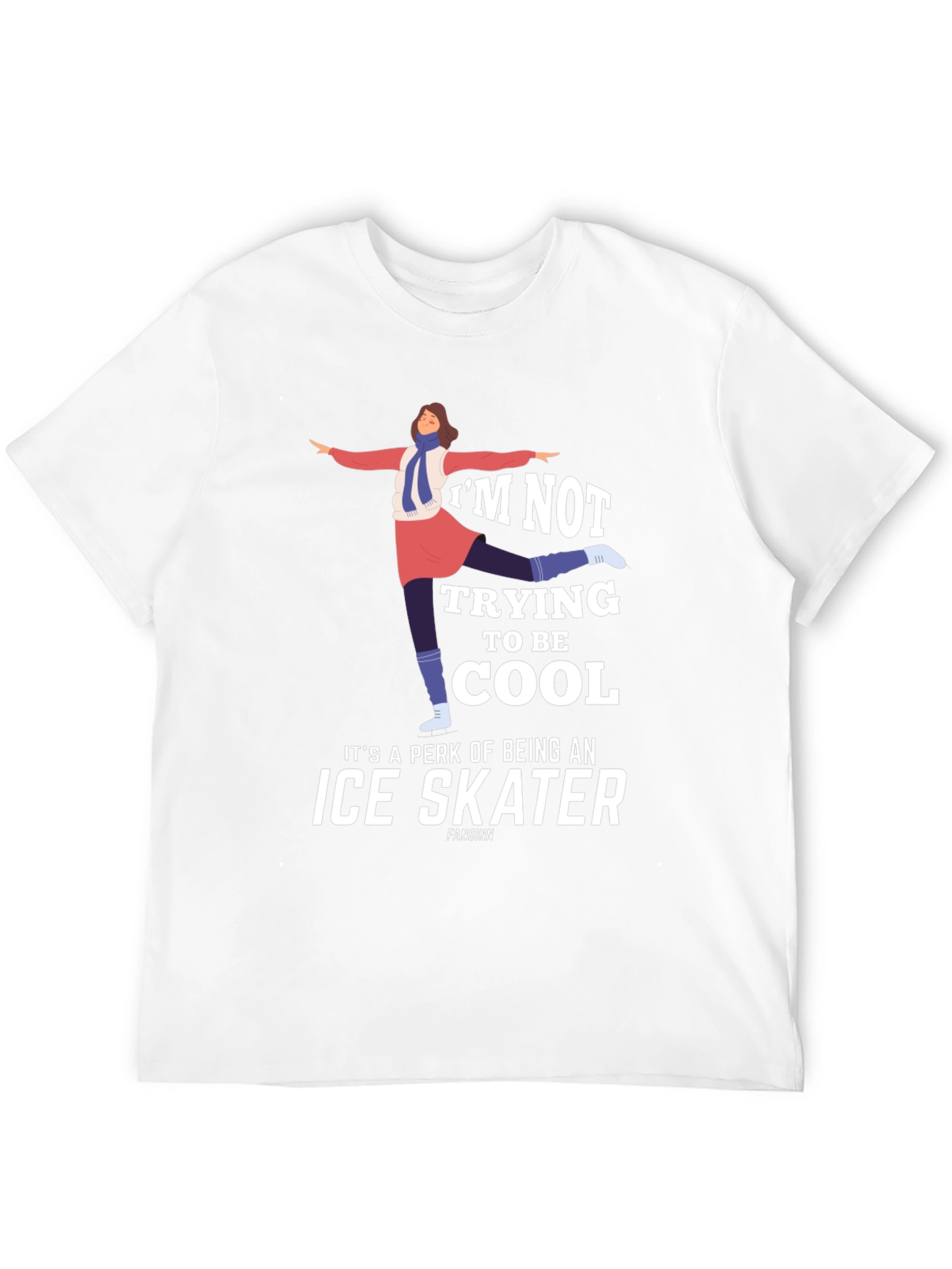 Black Cool Ice Skater Graphic Tee Shirt view 12