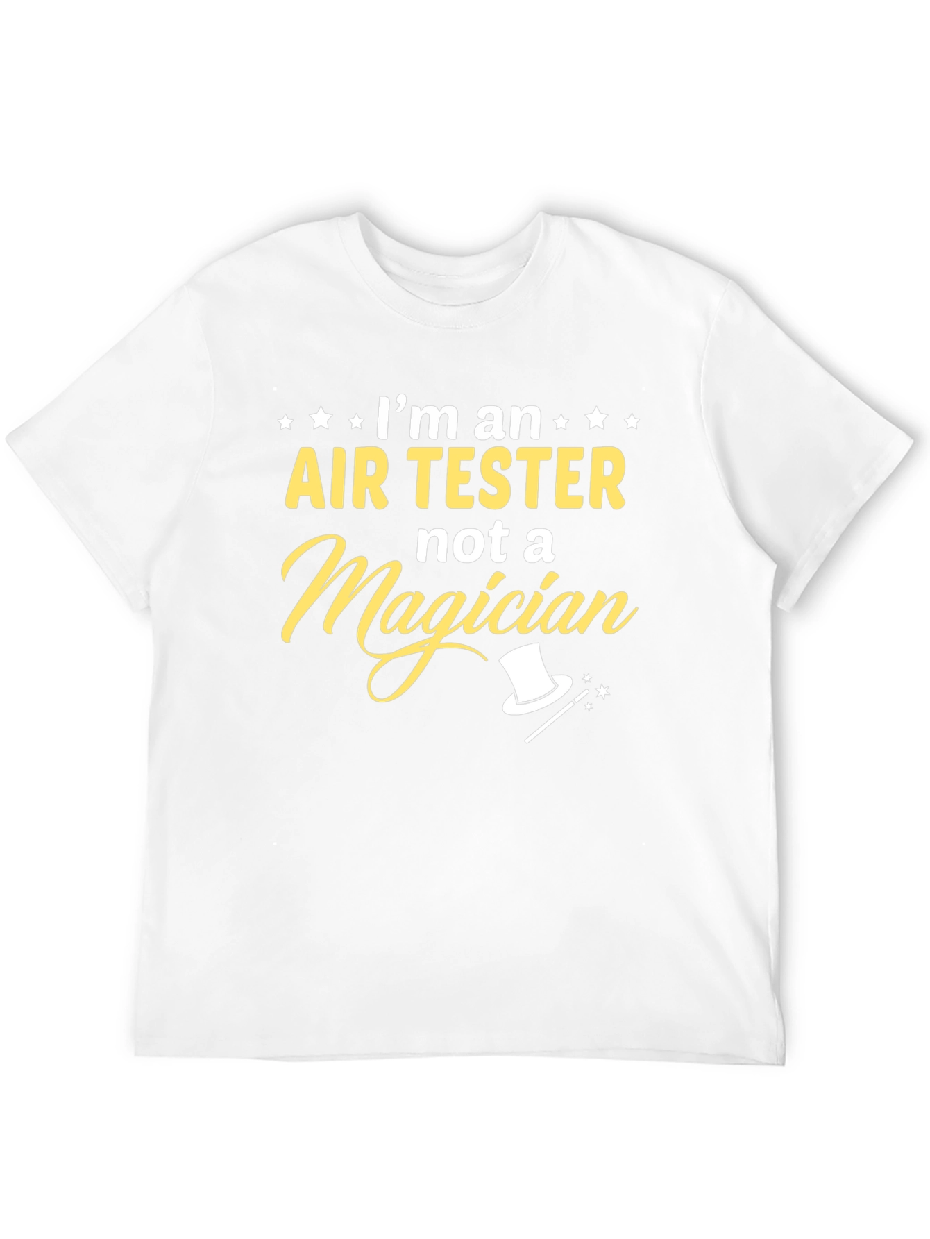 Black Air Tester Not a Magician T-Shirt view 12