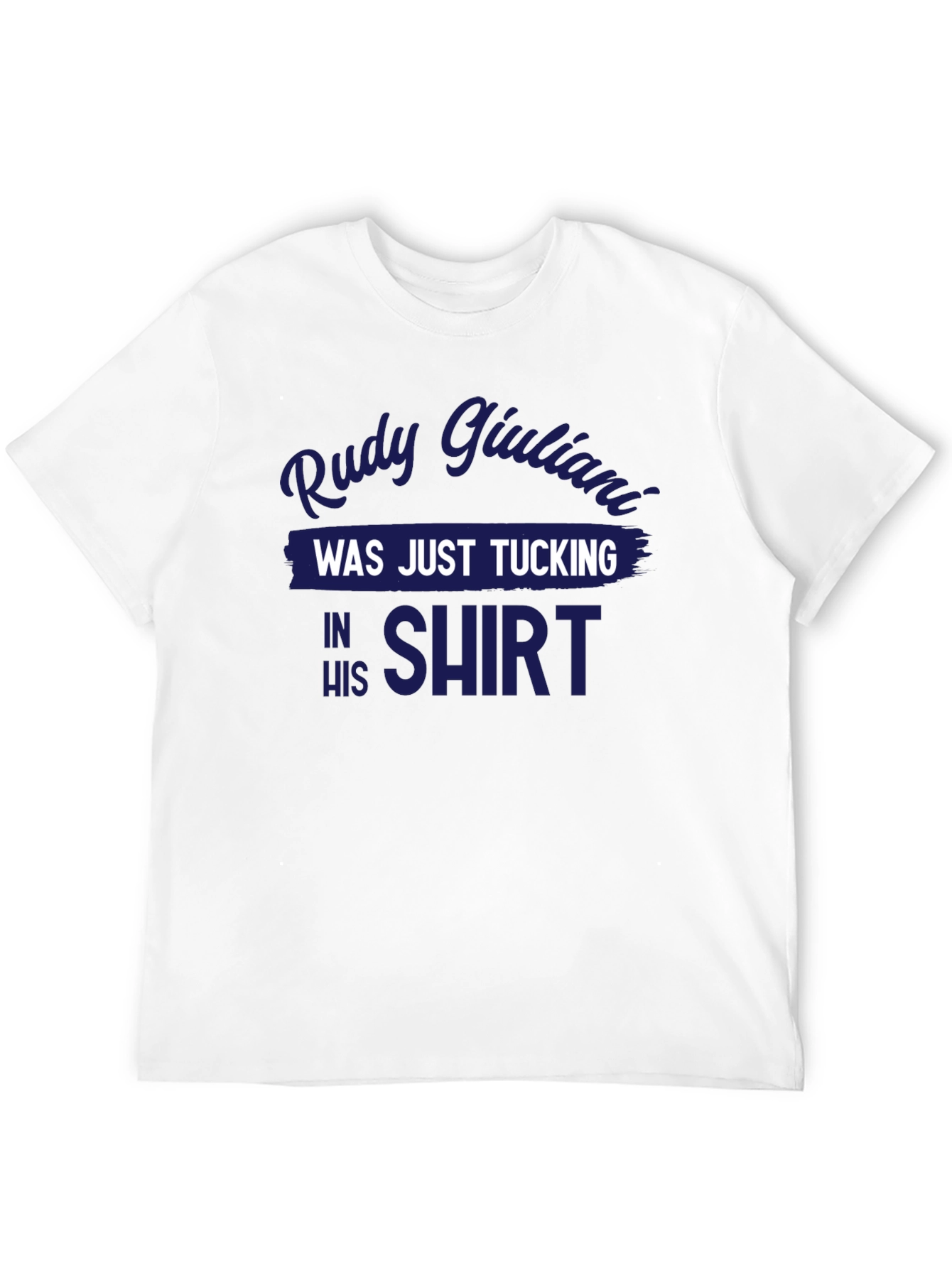 Black Rudy Giuliani Tucking Shirt Graphic Tee view 12