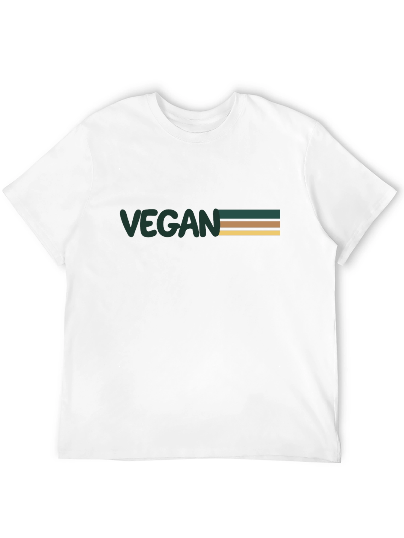Black Vegan Striped Graphic Tee view 12