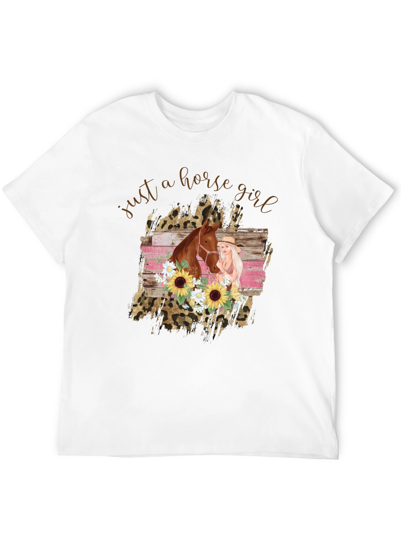 Black Just A Horse Girl T-Shirt view 12