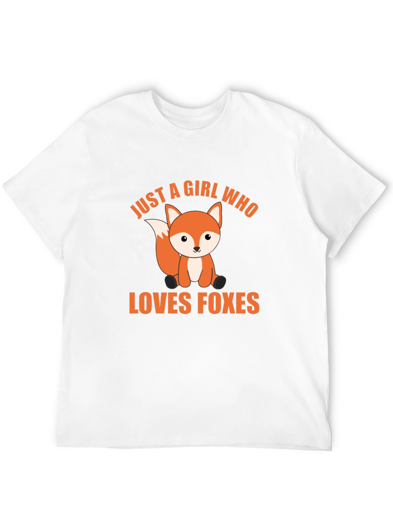 Black Cute Fox Lover T-Shirt - Just A Girl Who Loves Foxes view 12