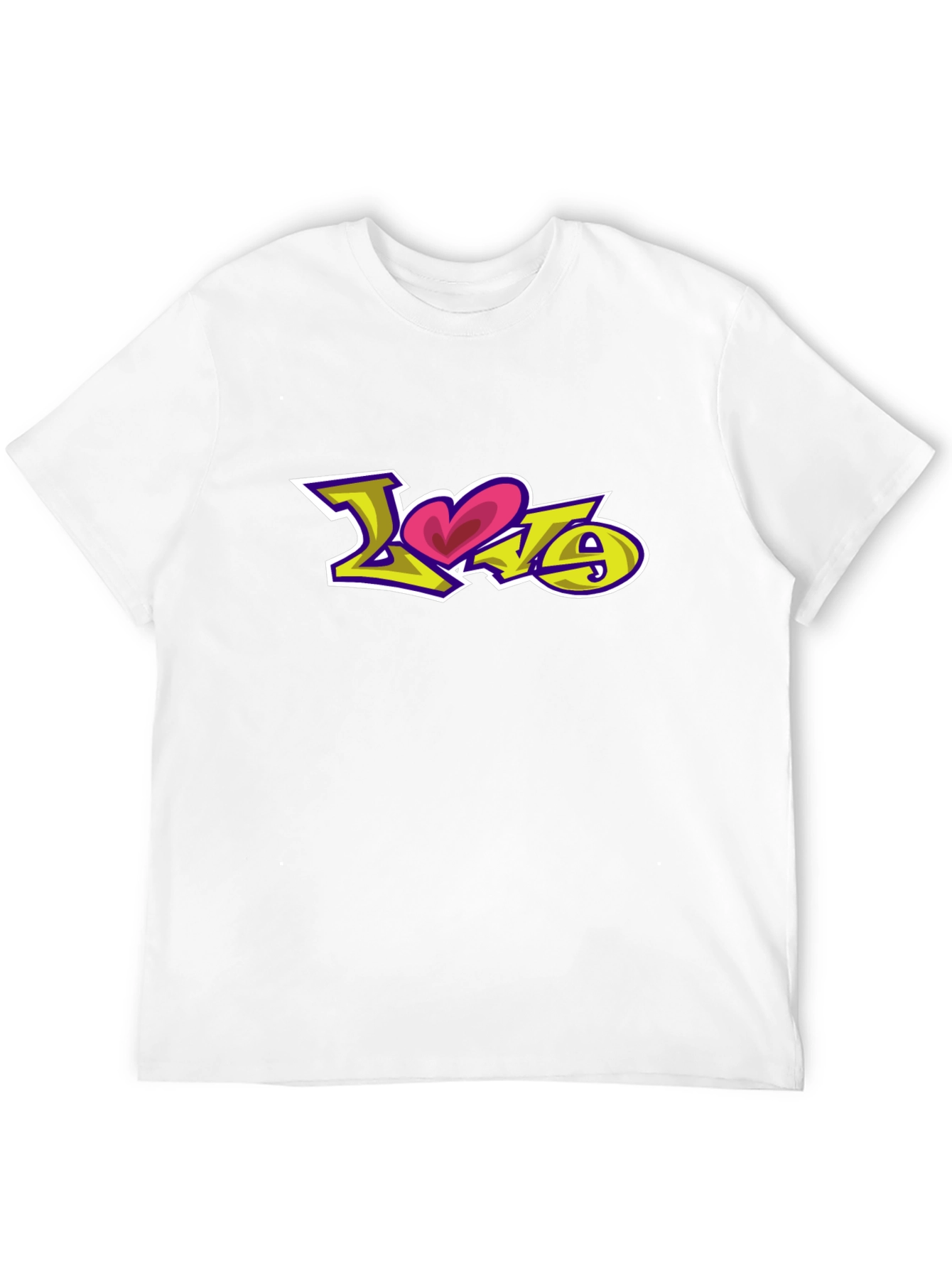 Black Love Graffiti Graphic Black T-Shirt view 12